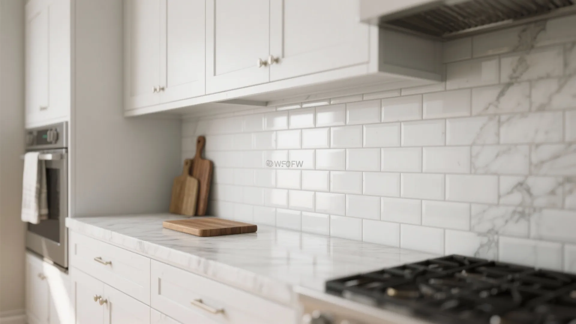 5. Mix Tile with Other White Surfaces