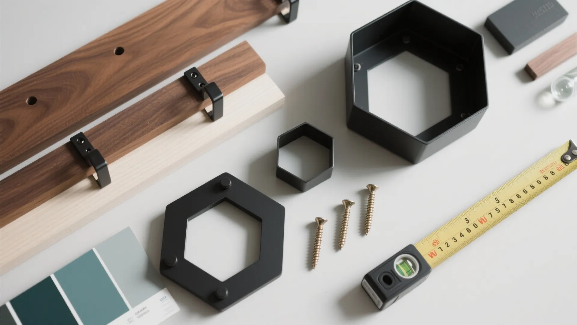 Mixed Materials: Warm Wood + Powder-Coated Metal