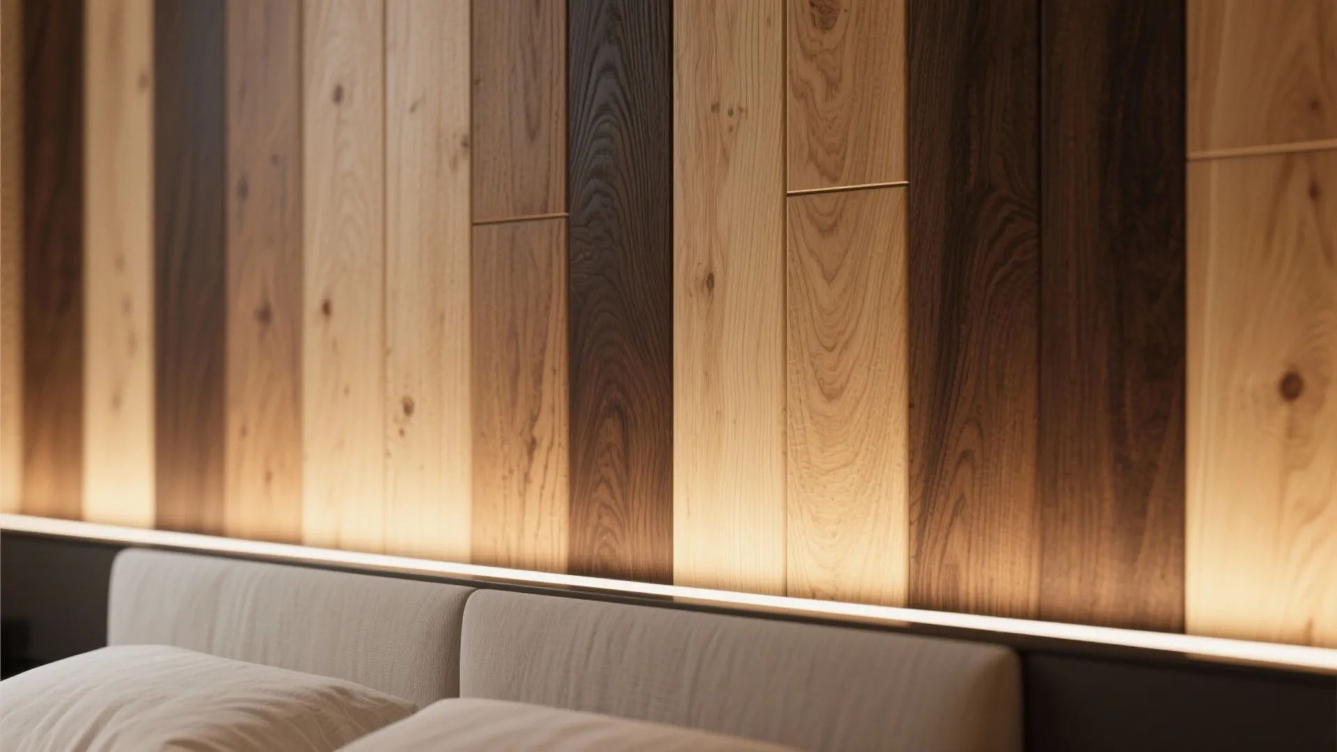 3. Mixed wood tones for depth in tiny rooms