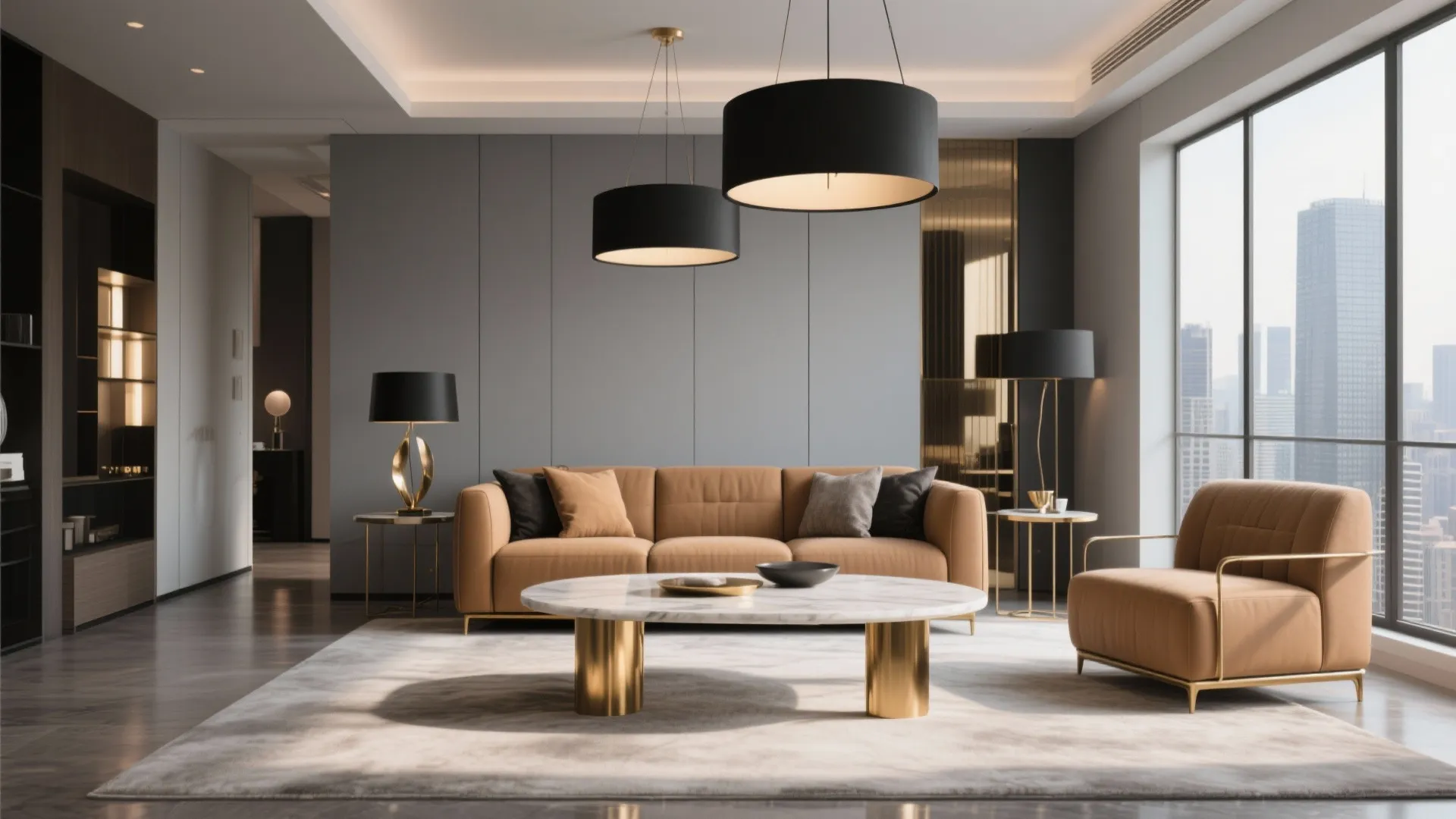 10. Mixing Metals with Tan and Gray