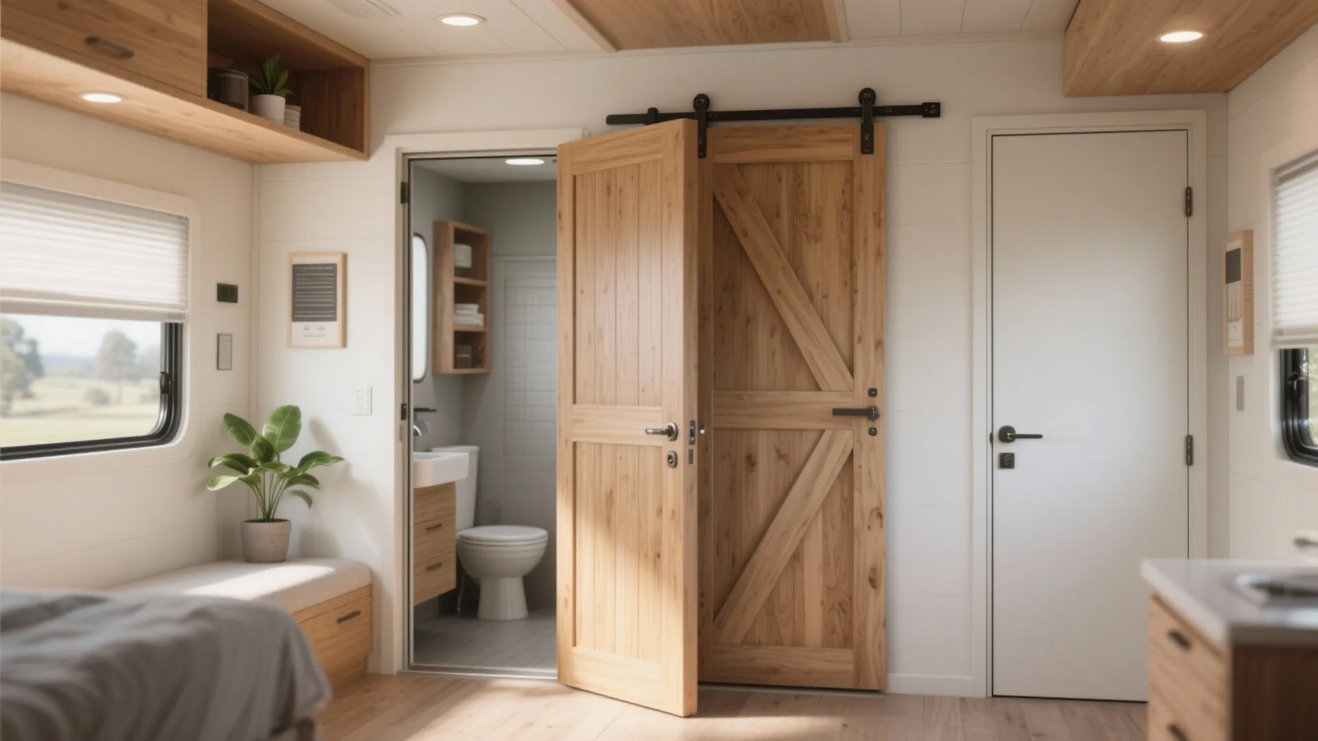 5 Small Bathroom Door Ideas for Mobile Homes: Clever, space-saving bathroom door solutions that make mobile homes feel bigger and work better