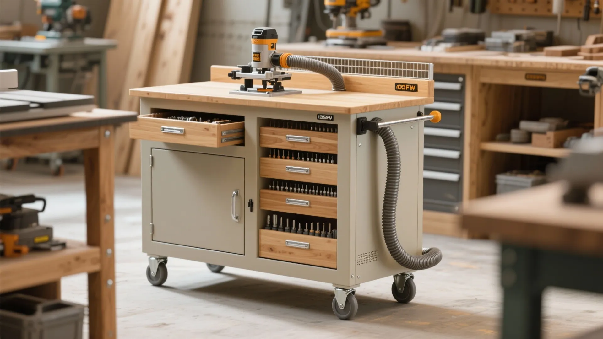 3. Mobile Cabinet Router Station