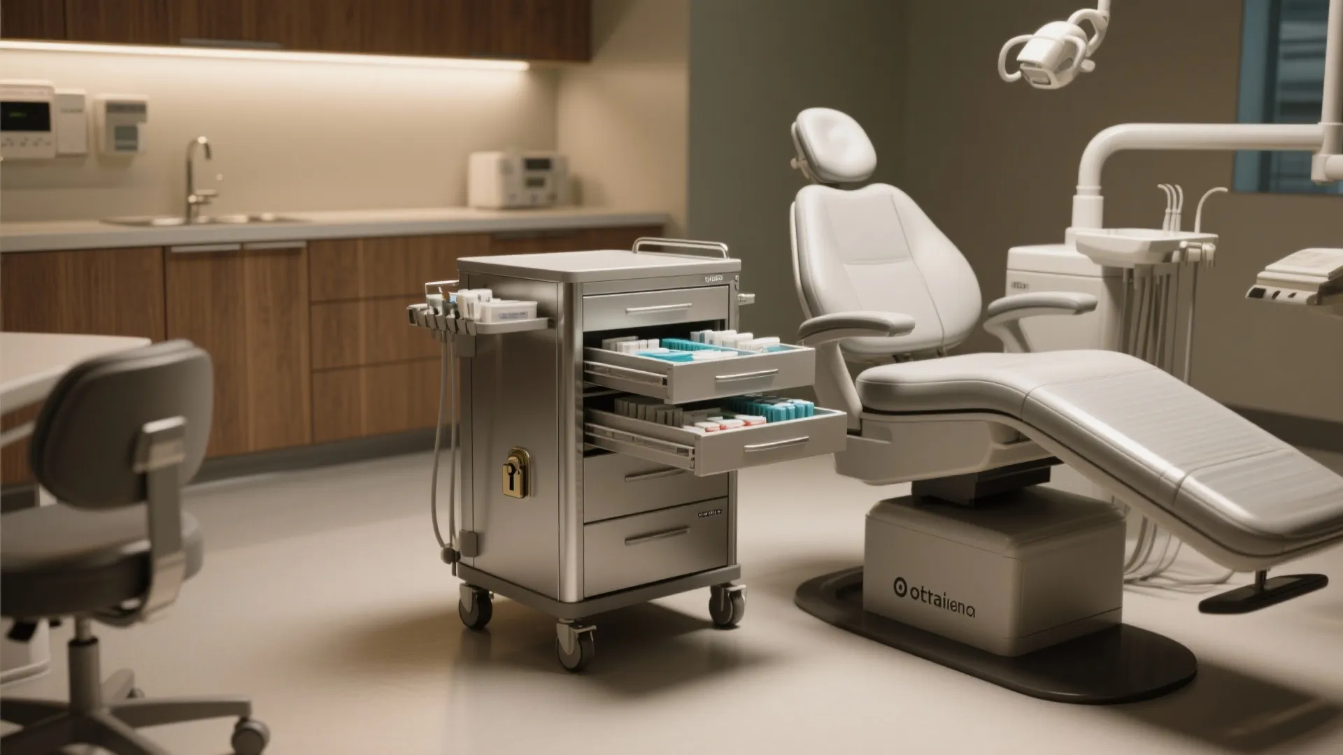 2. Use mobile modular cabinets for instrument storage