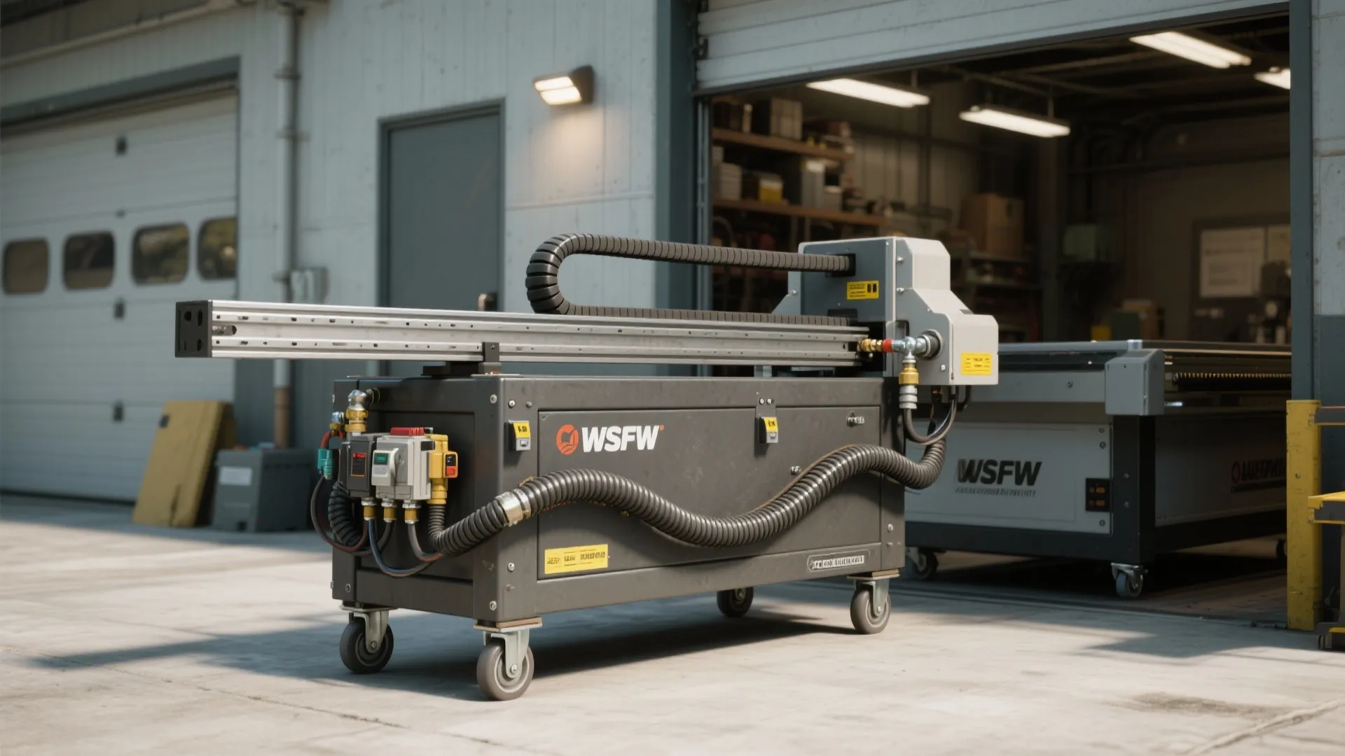 2. Mobile cart with quick-connect utilities