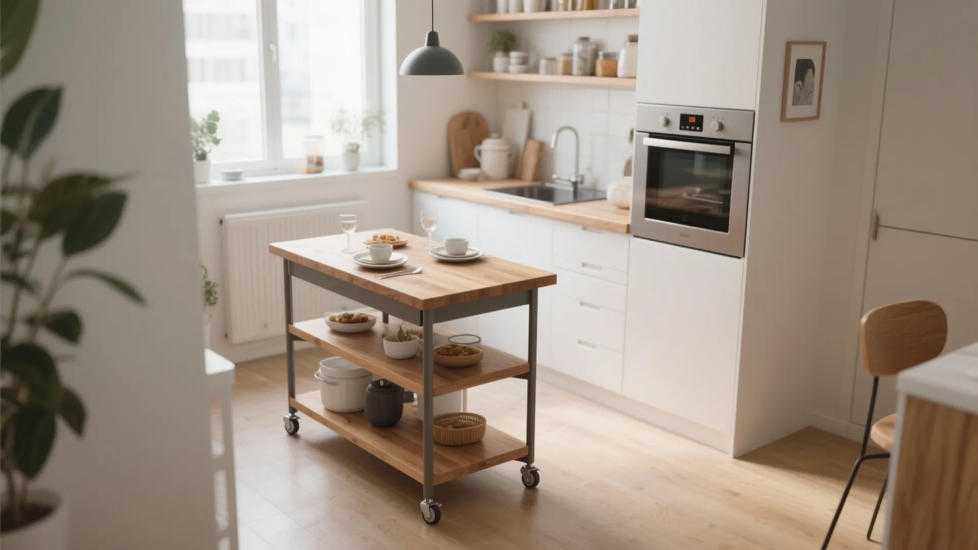 10. Mobile Cart Tables