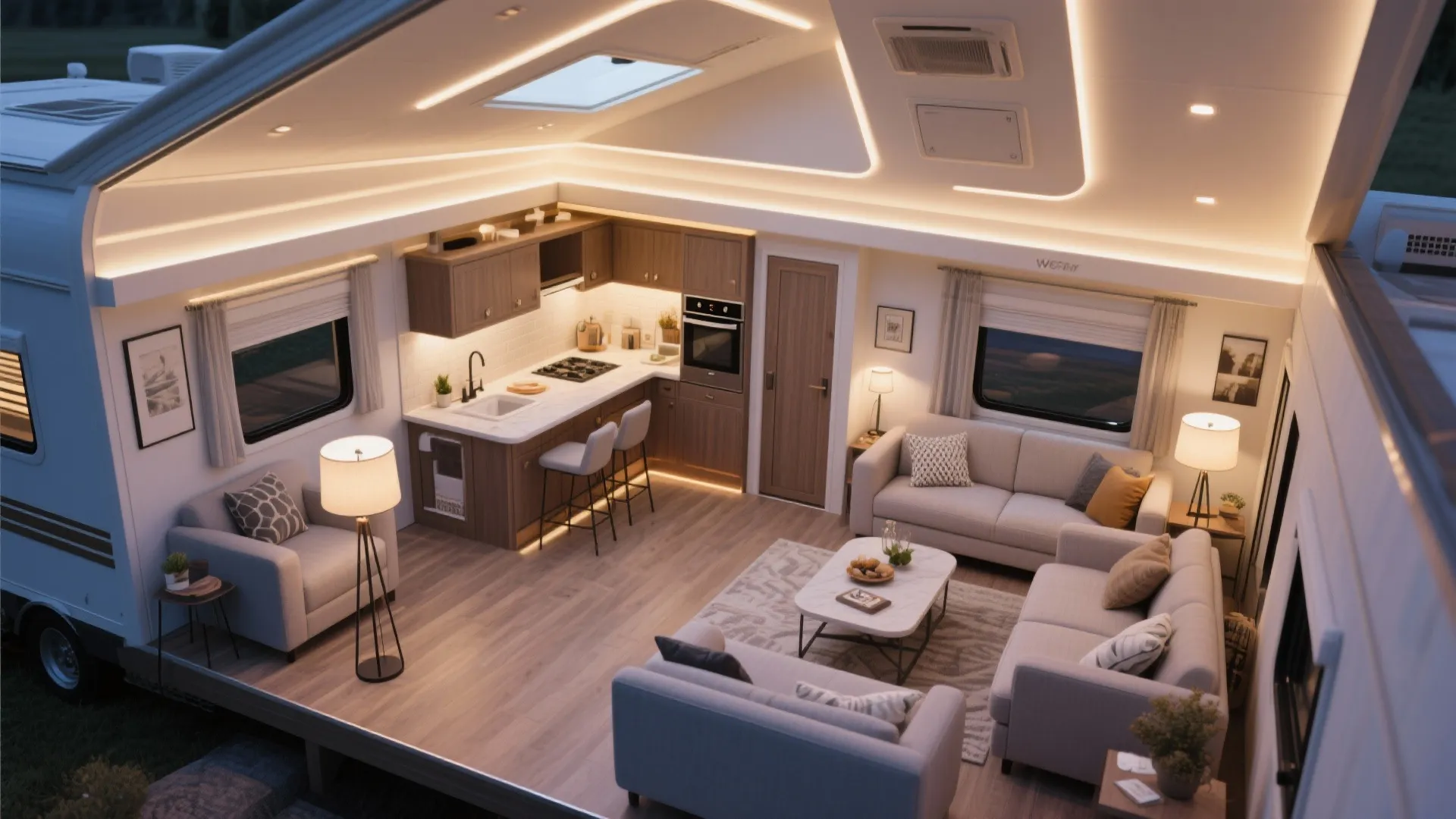 9. Clever Lighting Layout