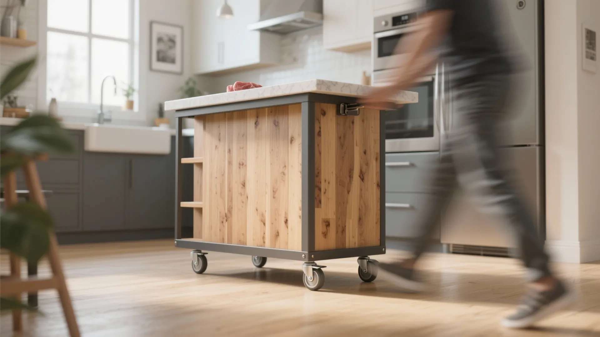 4. Mobile or rolling island — flexibility first