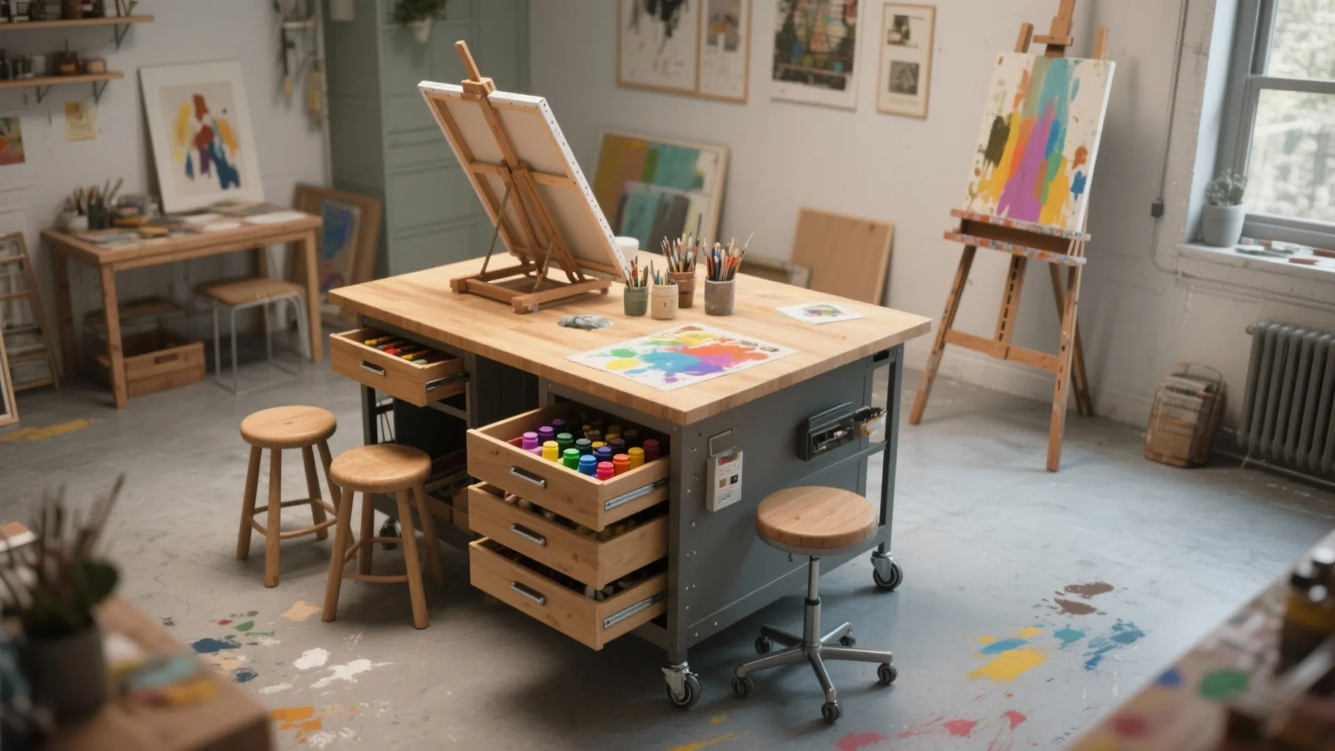 4. Multifunction furniture and mobile islands