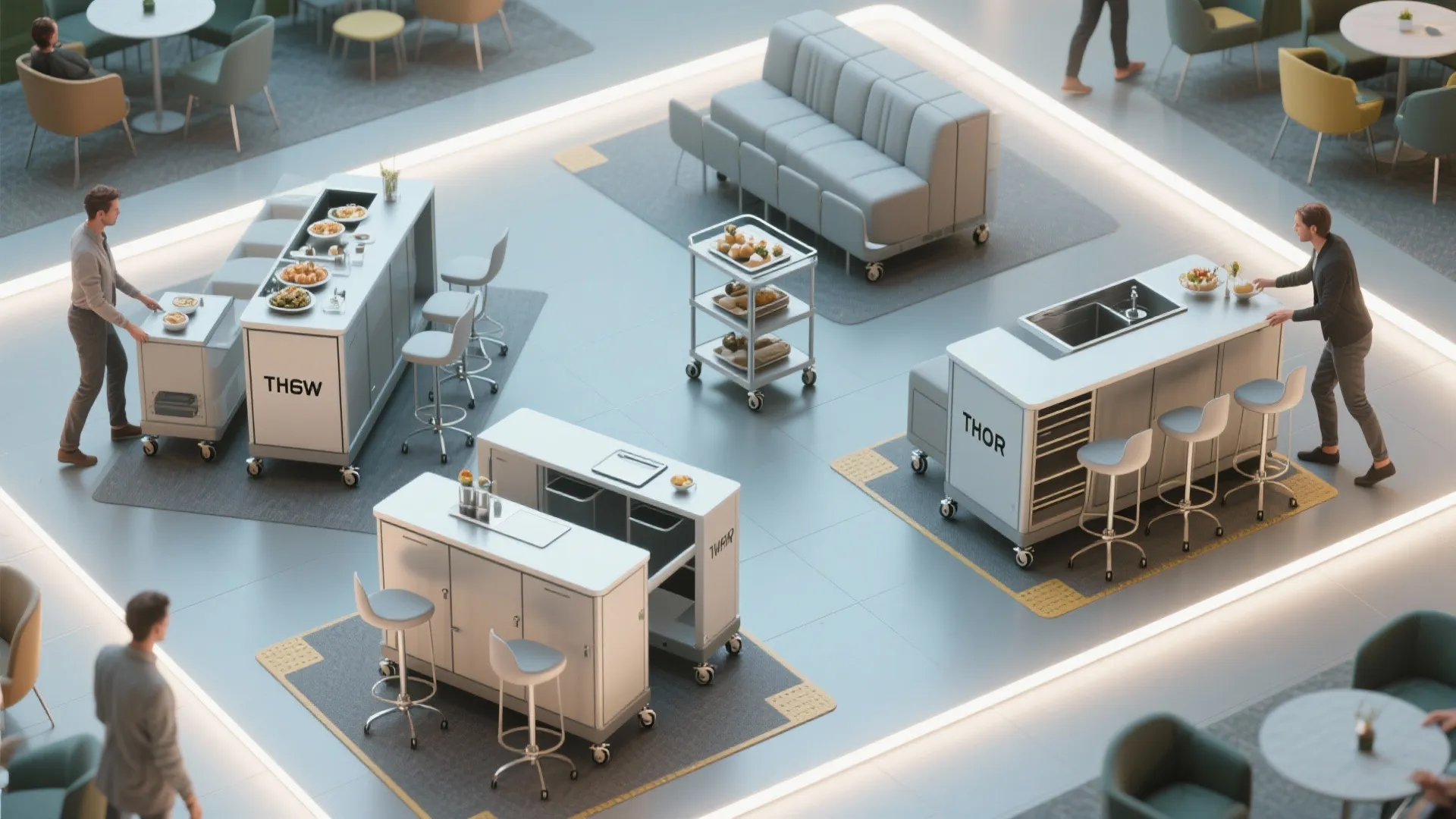 5. Mobile Island Cluster for Flexible Zoning