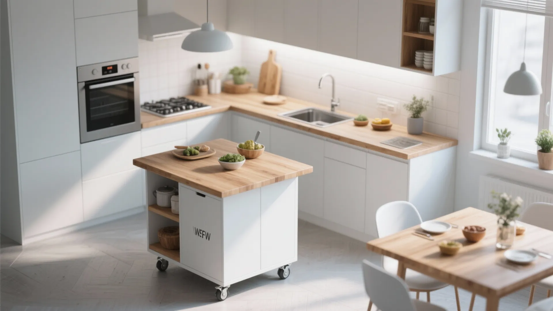 5. Mobile Kitchen Island