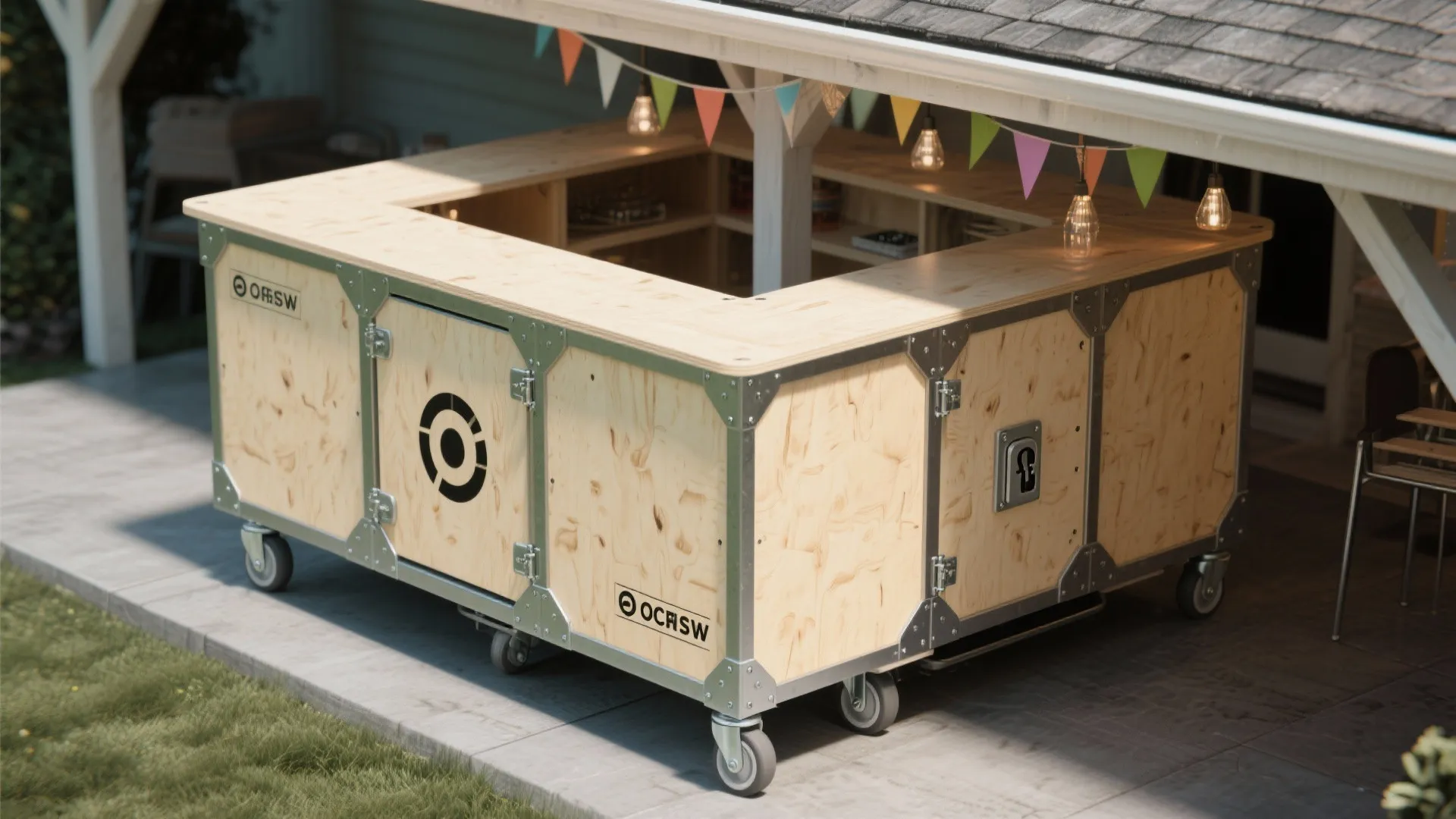 3. Mobile modular island