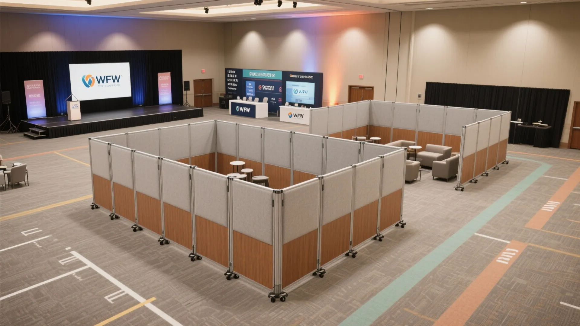 Flexible Zoning With Mobile Partitions