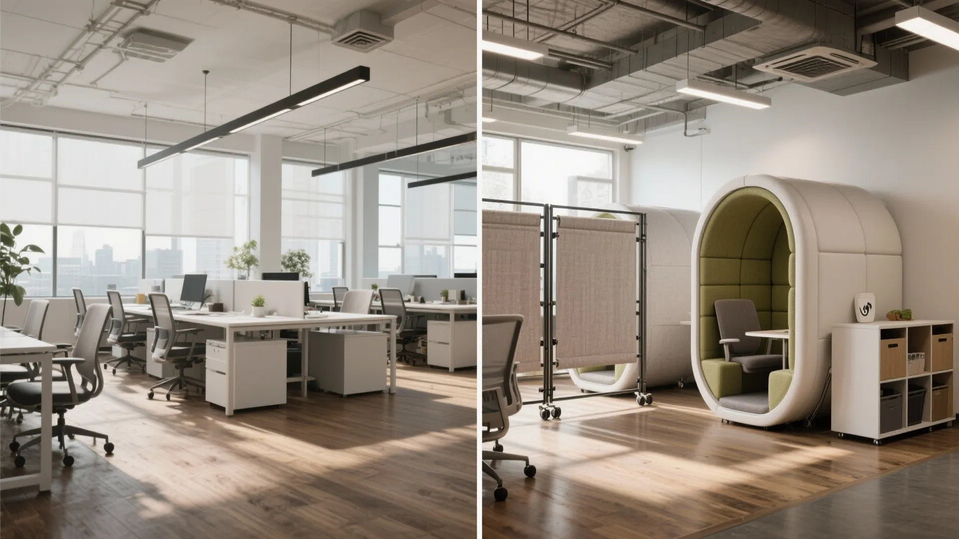 5. Mobile Pods and Fold-Away Screens