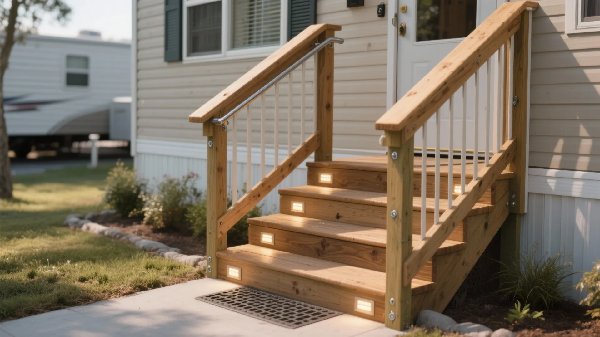Mobile Home Stairs DIY: A Simple Guide for Homeowners: 1 Minute to Safer, Stylish Mobile Home Steps—DIY Made Easy!
