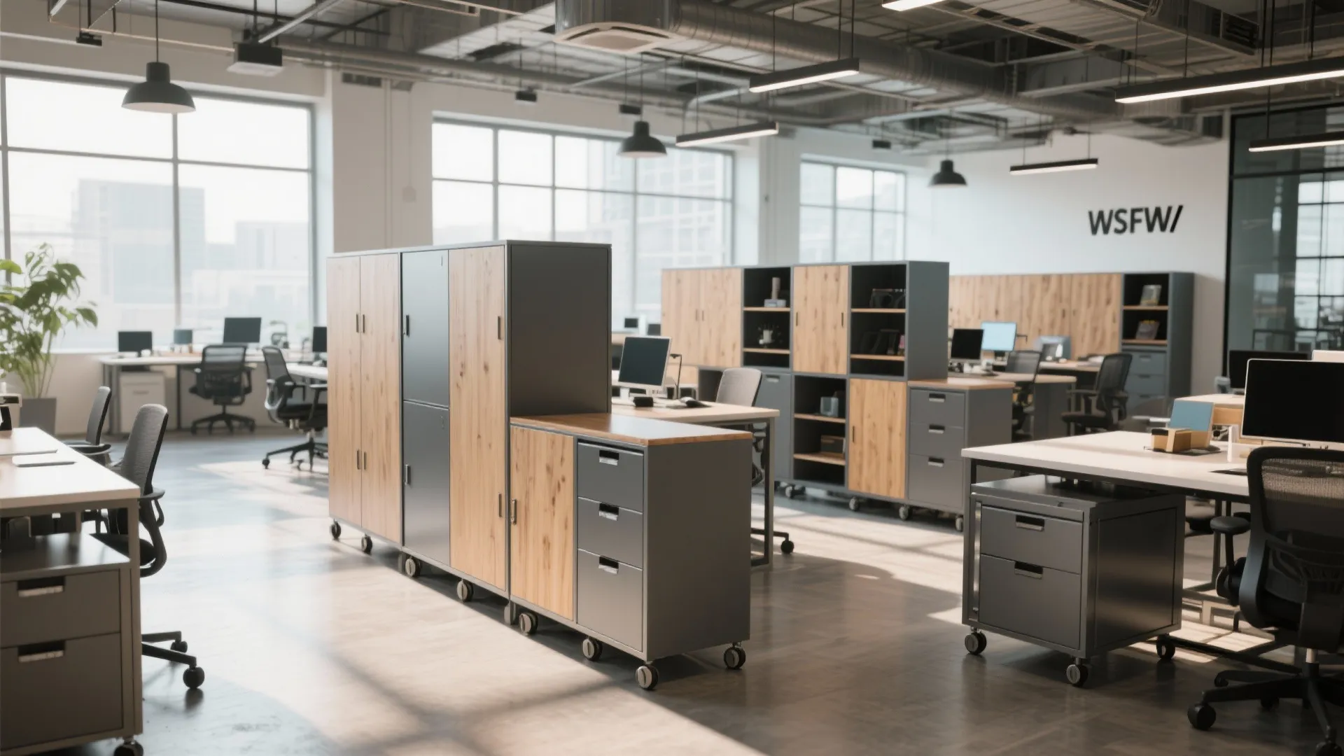 9. Mobile Storage Cabinets