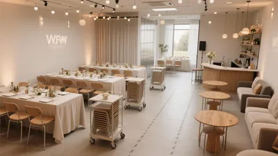 Modern Event Space with Minimalist Chic Design