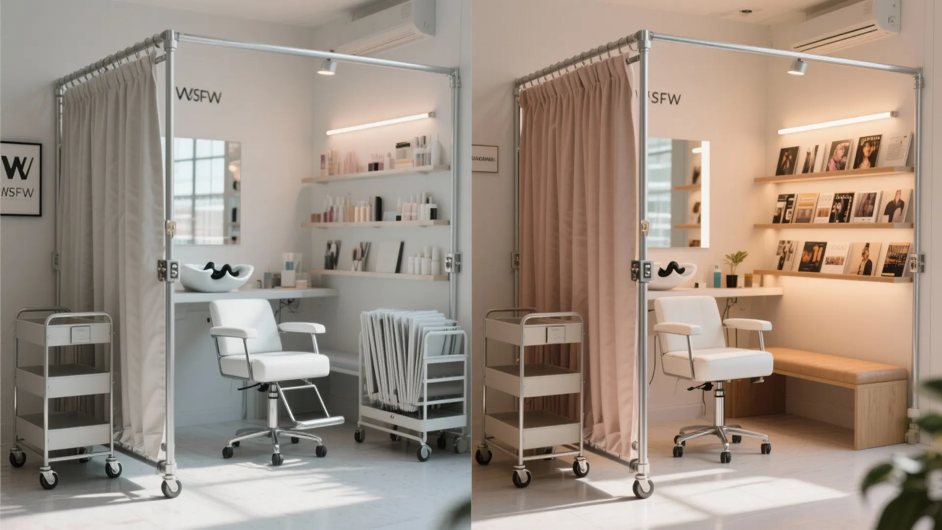 4. Mobile furniture and flexible zoning