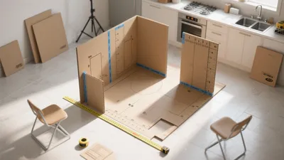 Kitchen Layout Planning with Cardboard Models