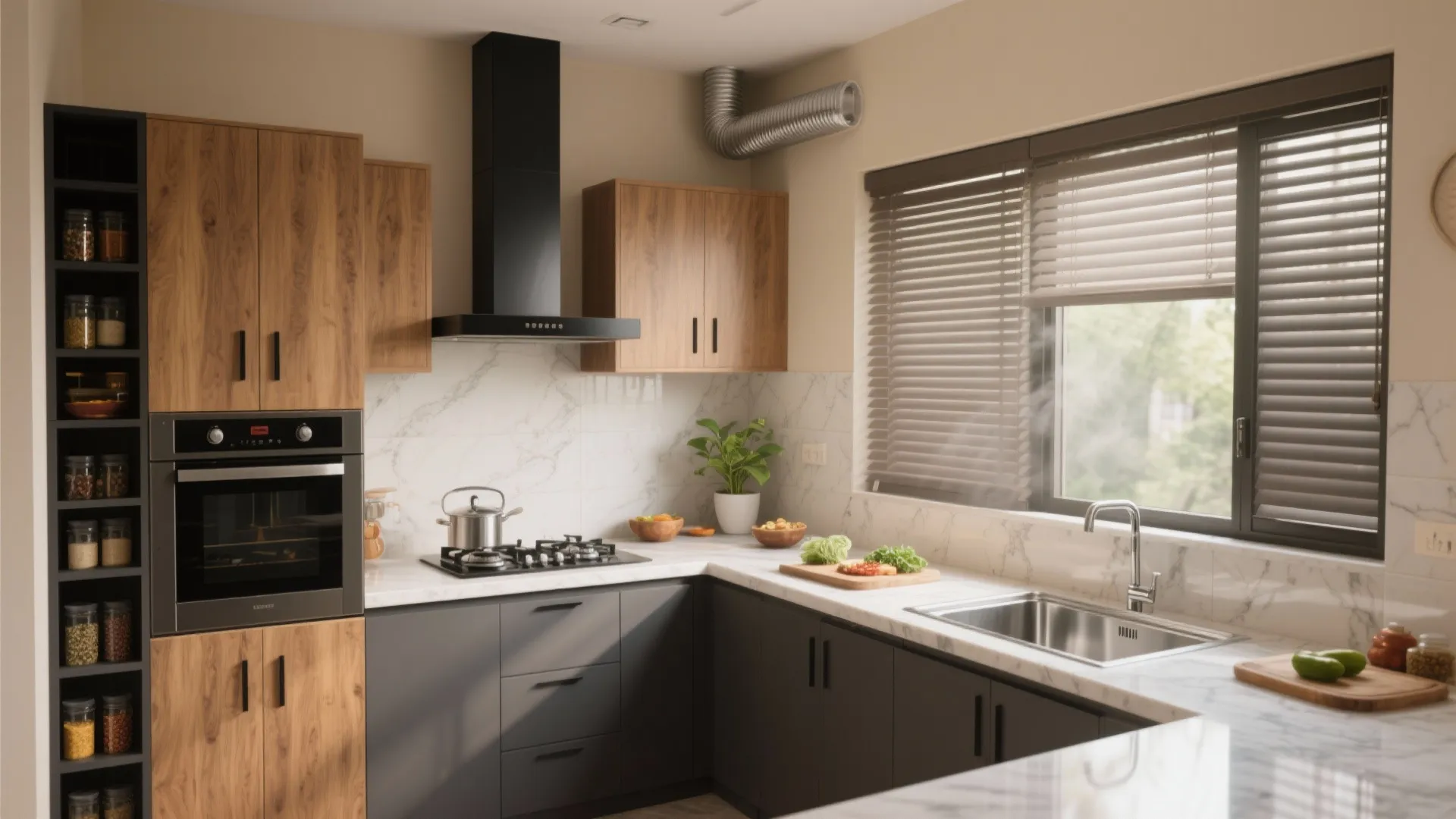 1) A Bangalore-proof modular kitchen that actually breathes