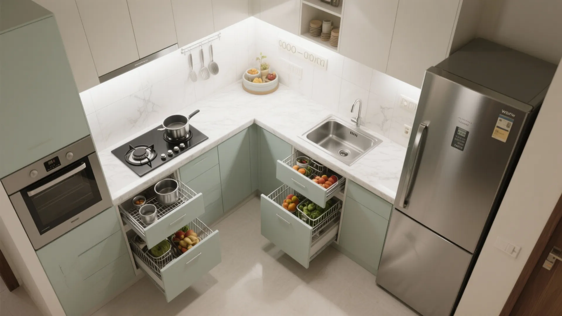 A compact, modular kitchen that works hard
