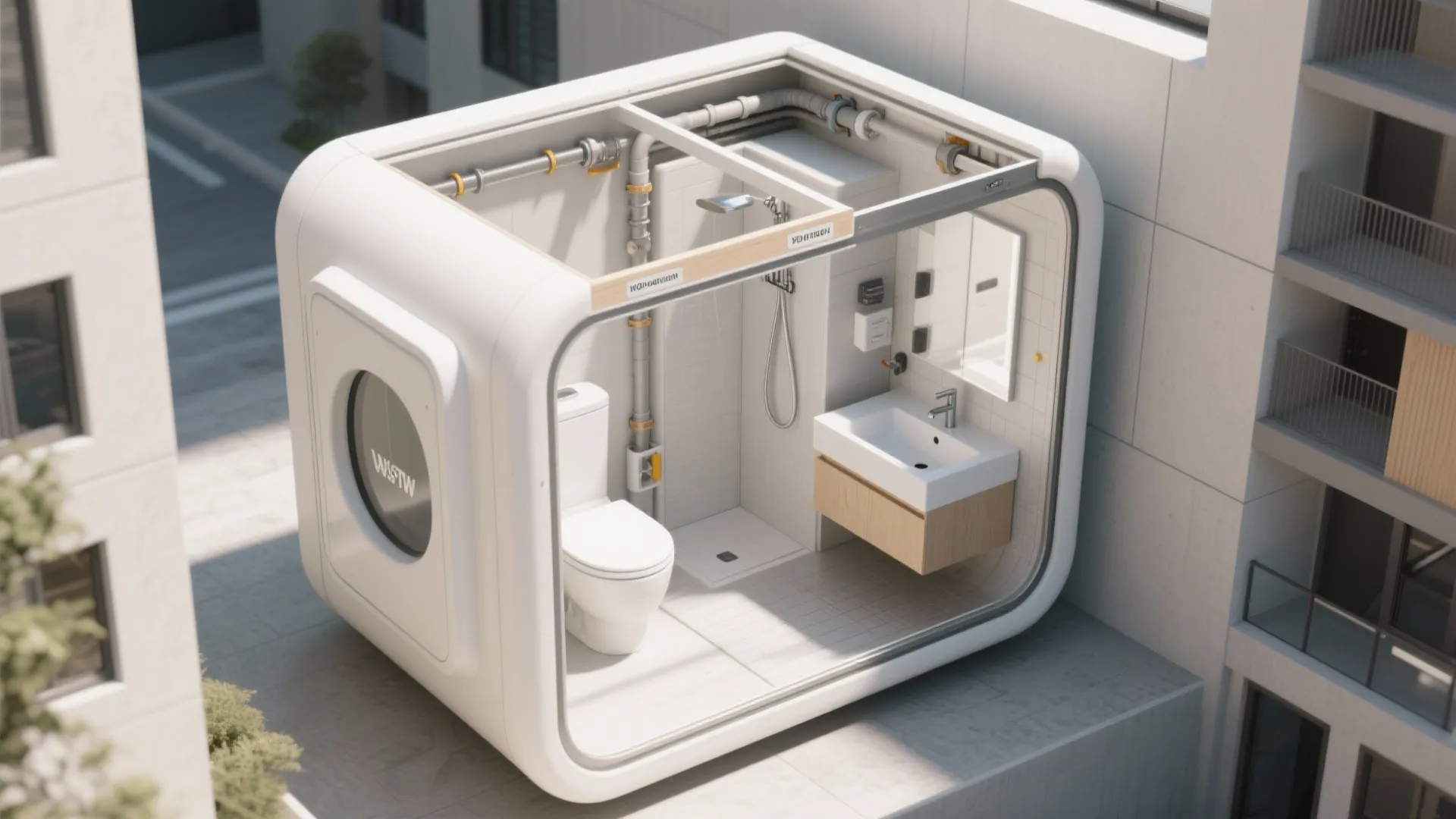 Modular Bathroom Box: Prefab Speed Meets Tight Sites