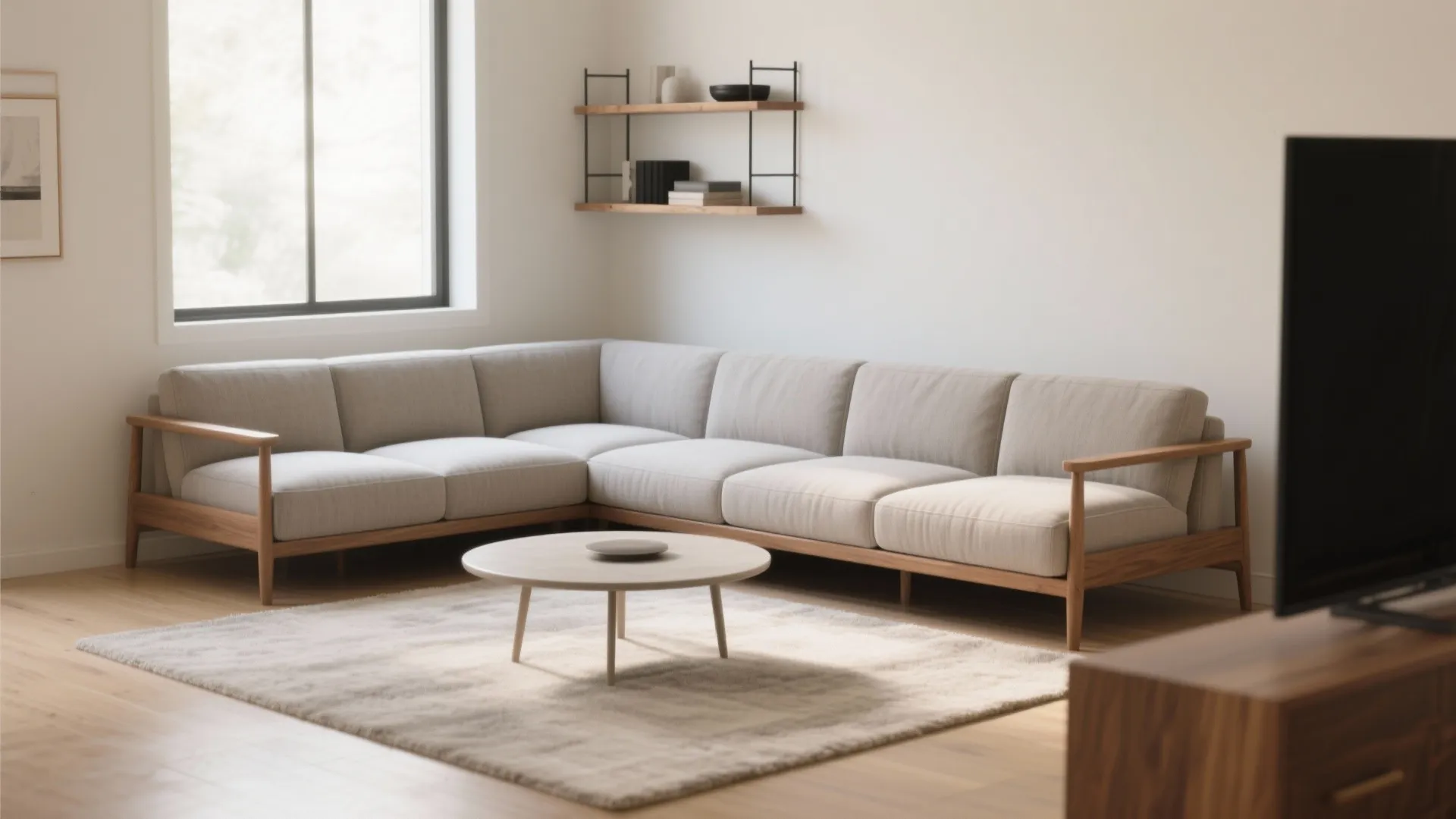 Minimalist Modular Sectional for Small Living Rooms