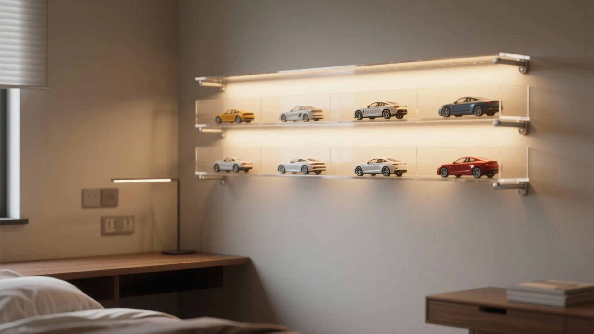 5. Miniature Car Display Shelving