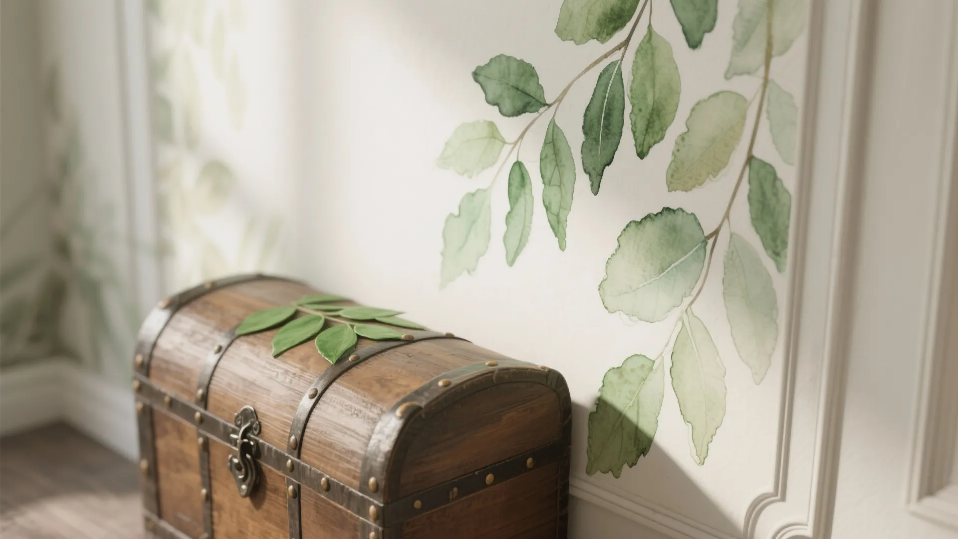 5. Subtle Painted Tree in Model Home Style