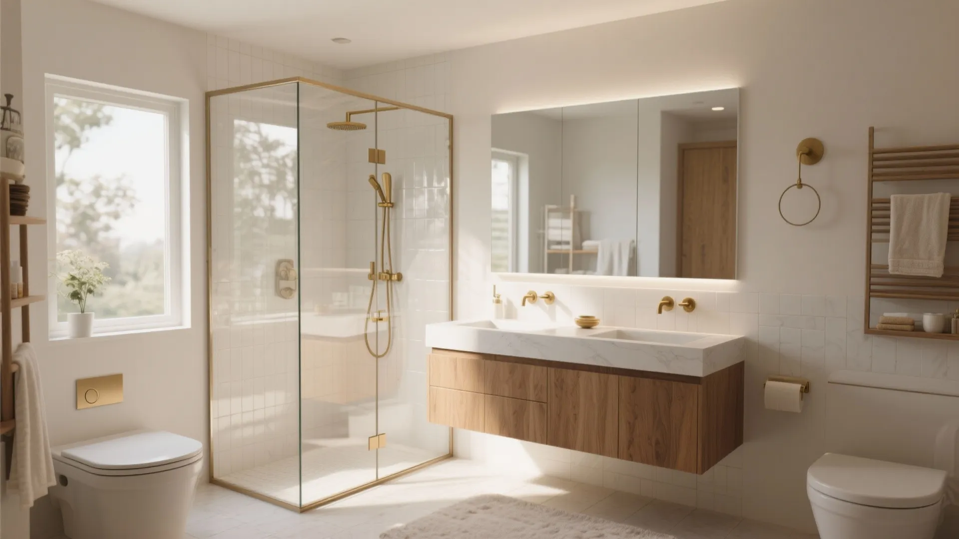 10 Inspiring 8'x8' Bathroom Design Ideas: My favorite ways to make an 8'x8' bathroom feel spacious and stylish