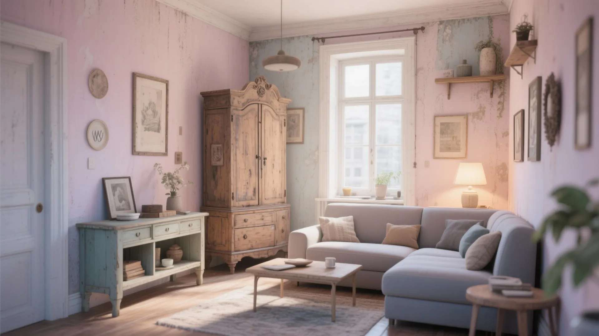 8. Mix of Modern Comfort and Antique Finds