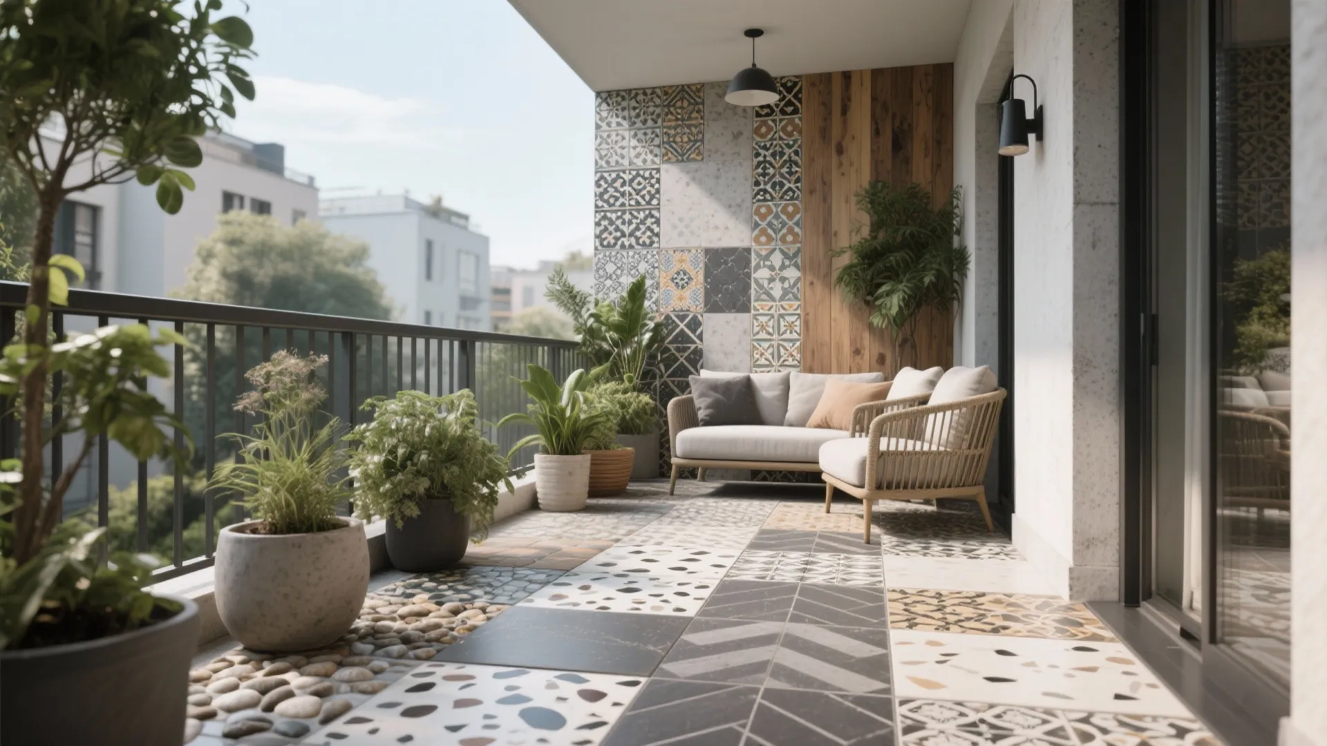 10 Balcony Tile Ideas for Stylish Outdoor Living: Creative ways to transform small balconies with the right tile choices