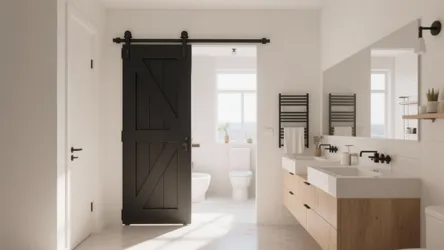 10 Clever Bathroom Door Design Ideas