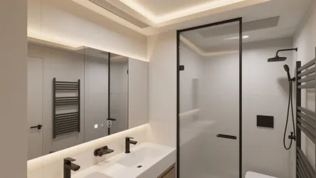 Modern bathroom false ceiling design: 5 ideas