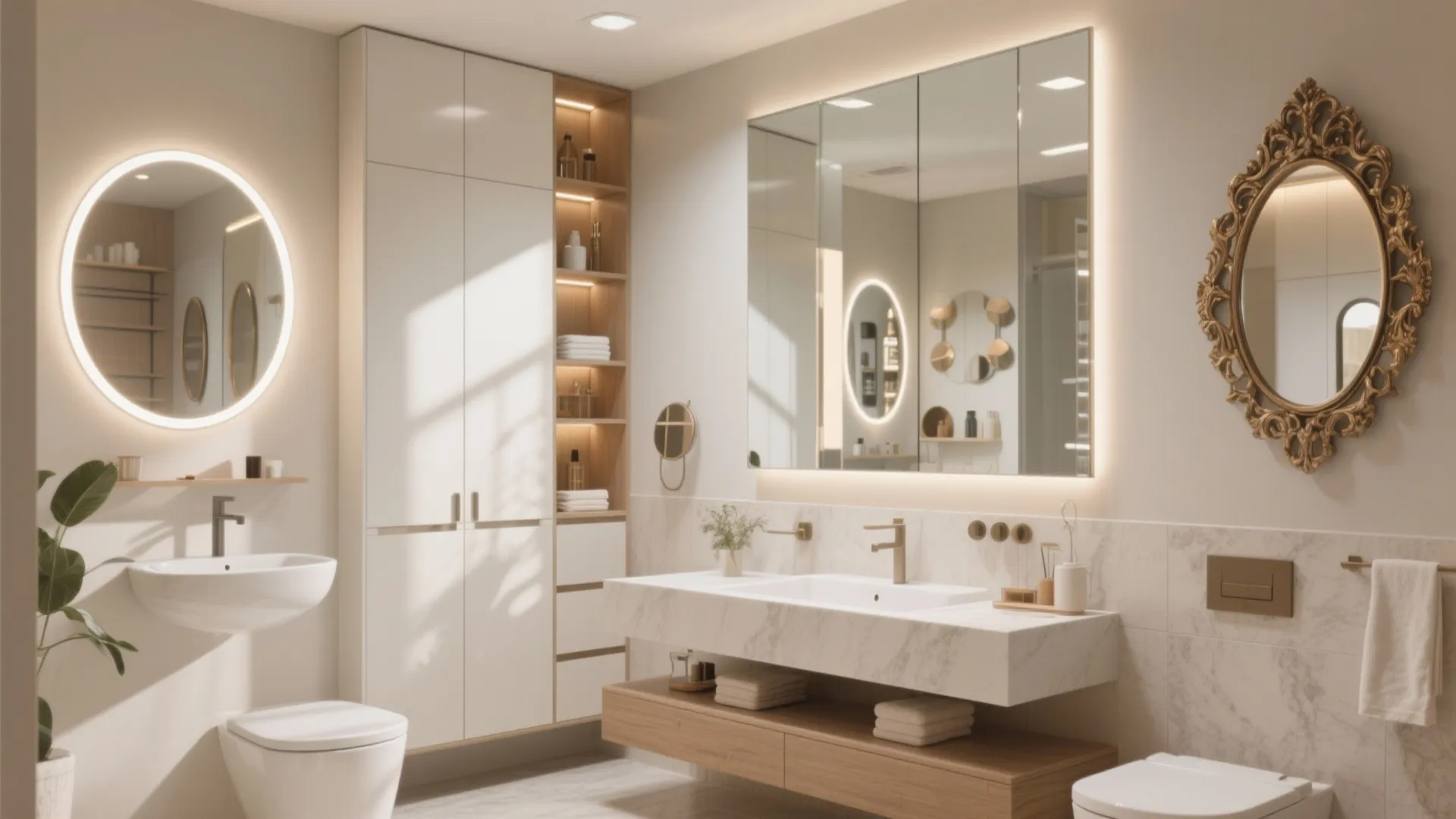 5 Inspiring Bathroom Mirror Design Ideas: Small spaces can spark big creativity — here are my top 5 bathroom mirror inspirations