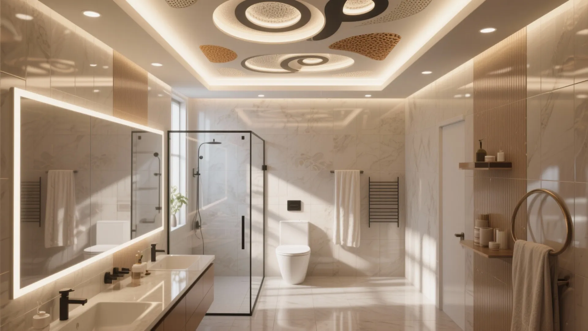 5 Stunning Bathroom Pop Ceiling Design Ideas: Creative and Practical Pop Ceiling Inspirations for Modern Bathrooms