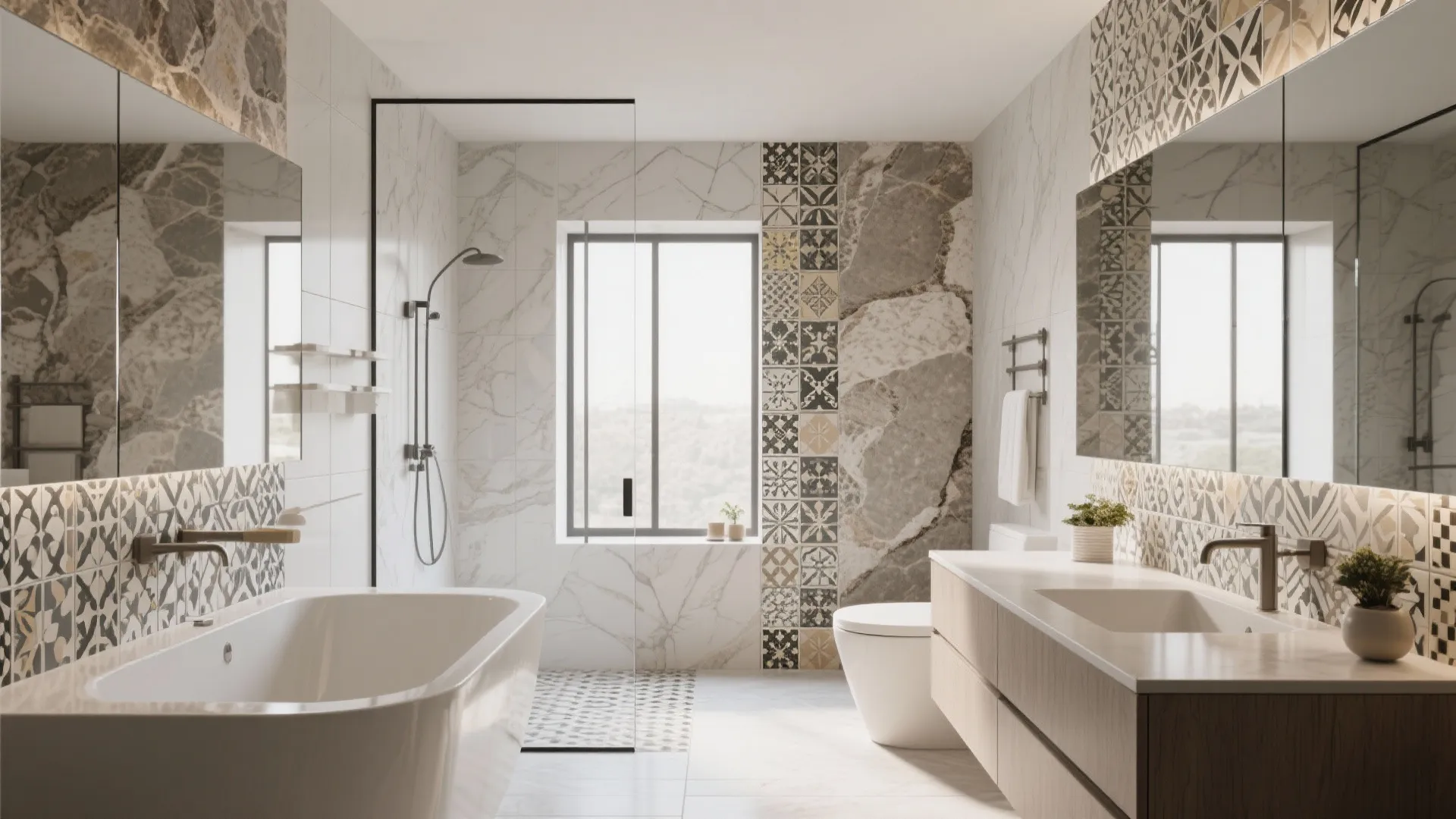 5 Bathroom Tile Design Ideas with Prices: Creative bathroom tile inspirations that fit different budgets