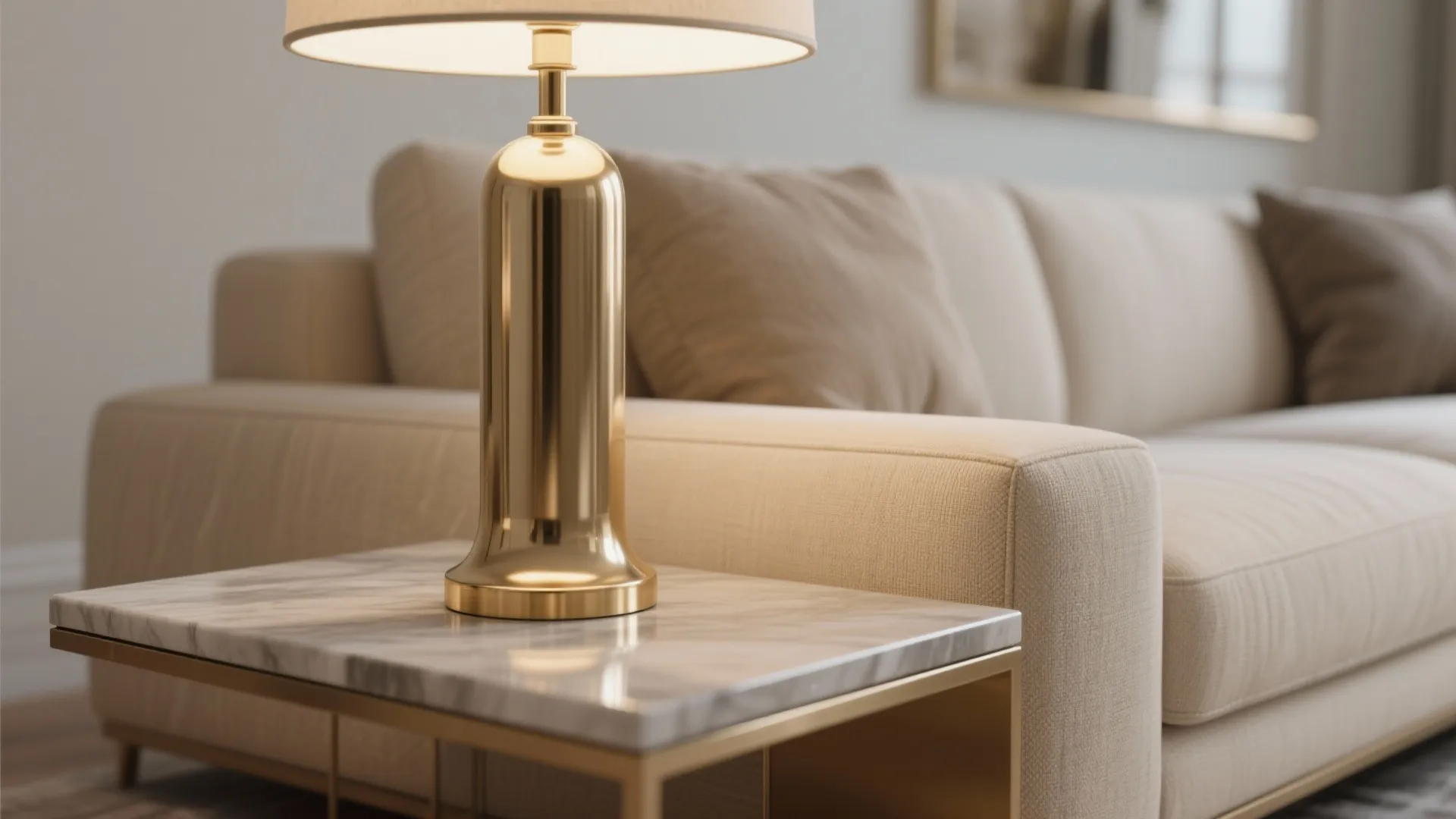 Modern Beige with Metallic Details