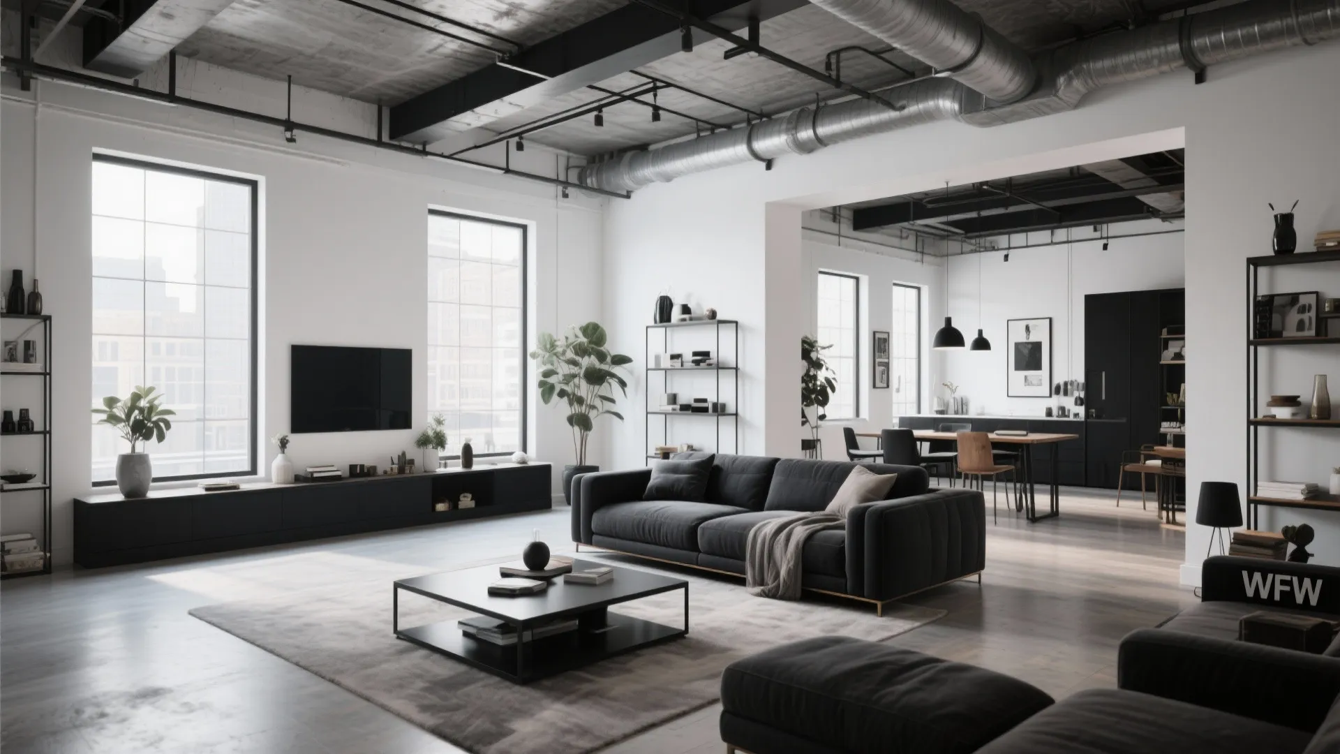 Modern Black Baseboards