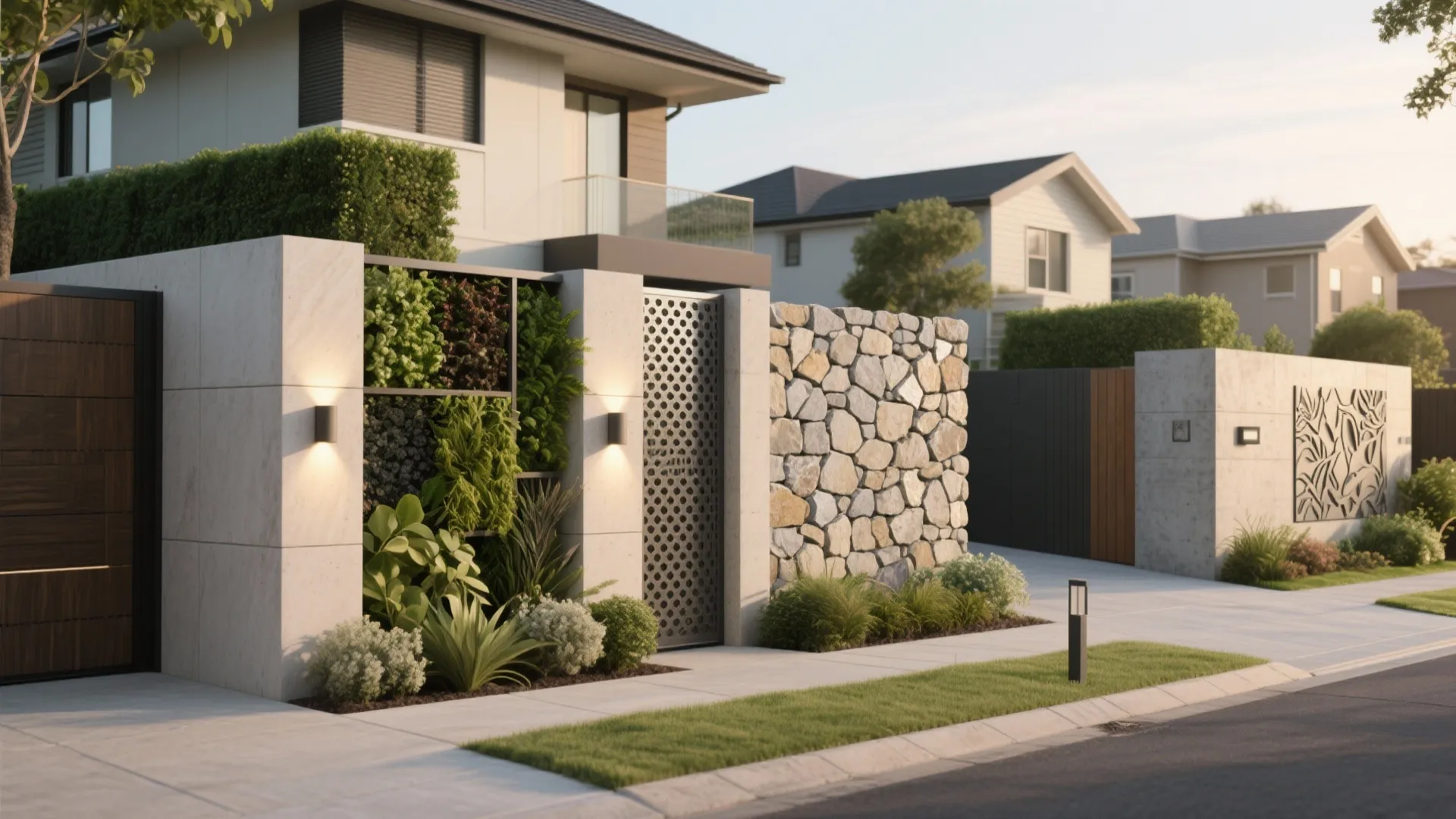 5 Residential Boundary Wall Design Ideas: Creative and Functional Residential Boundary Wall Design Ideas for Modern Homes