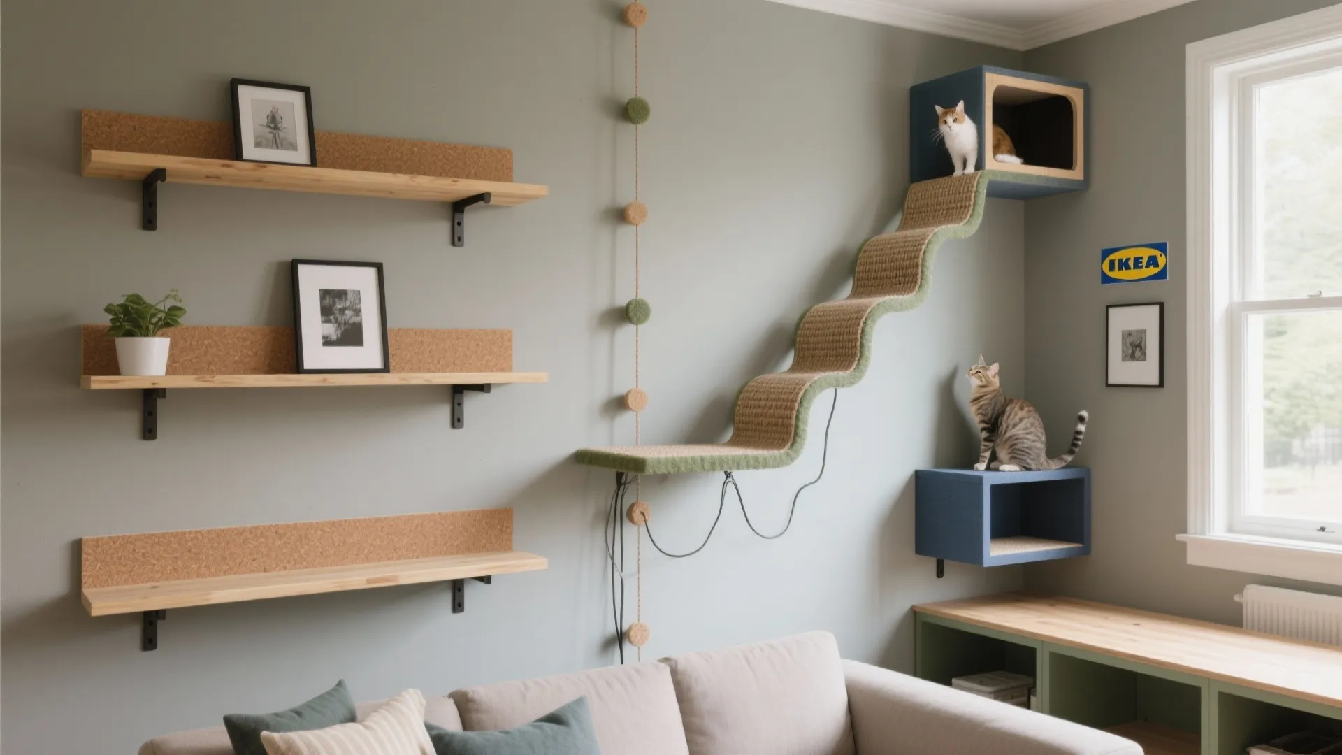 IKEA DIY Cat Wall Playground Ideas for Modern Homes