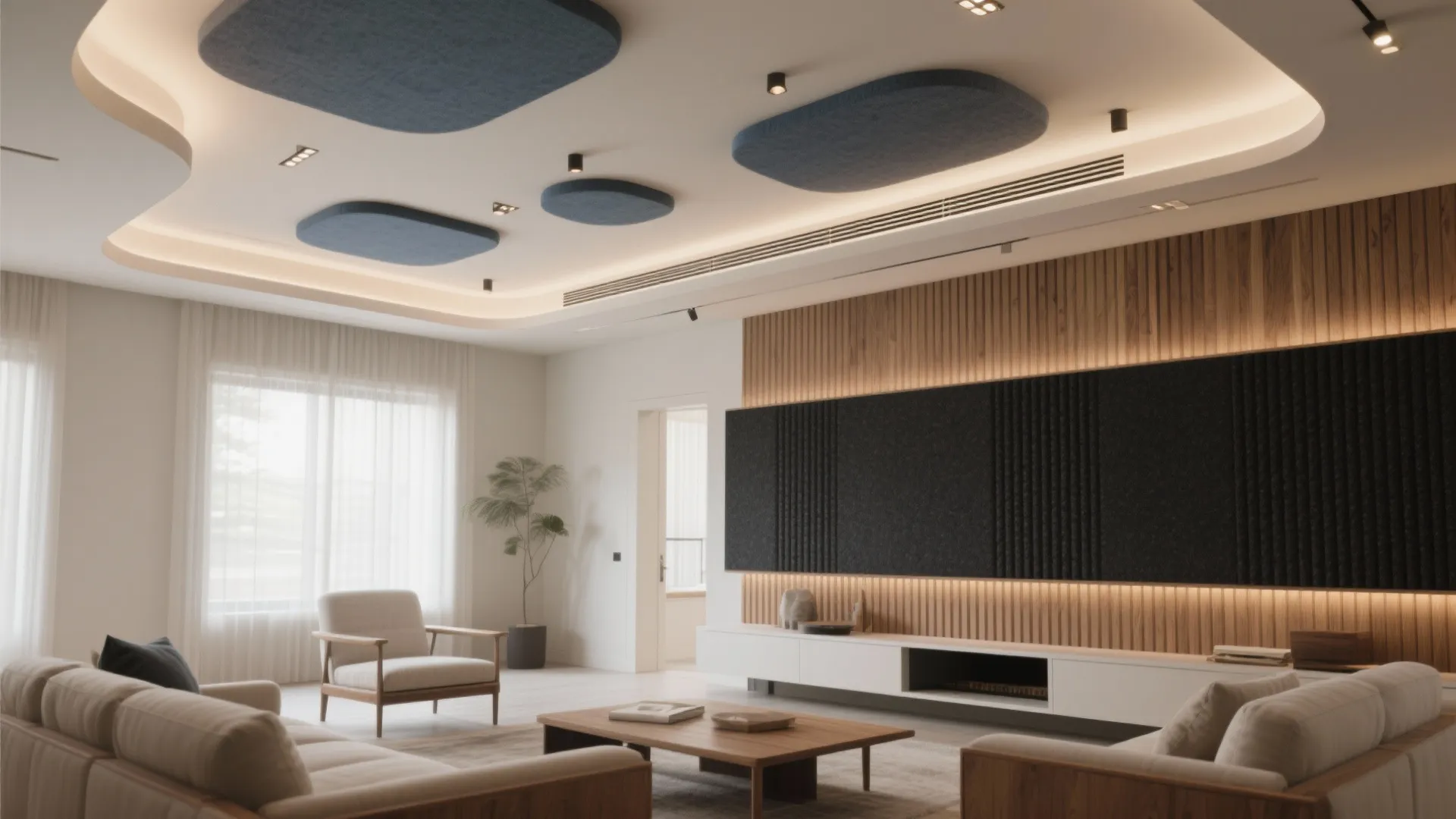 Living Room Ceiling Design Ideas for Modern Homes