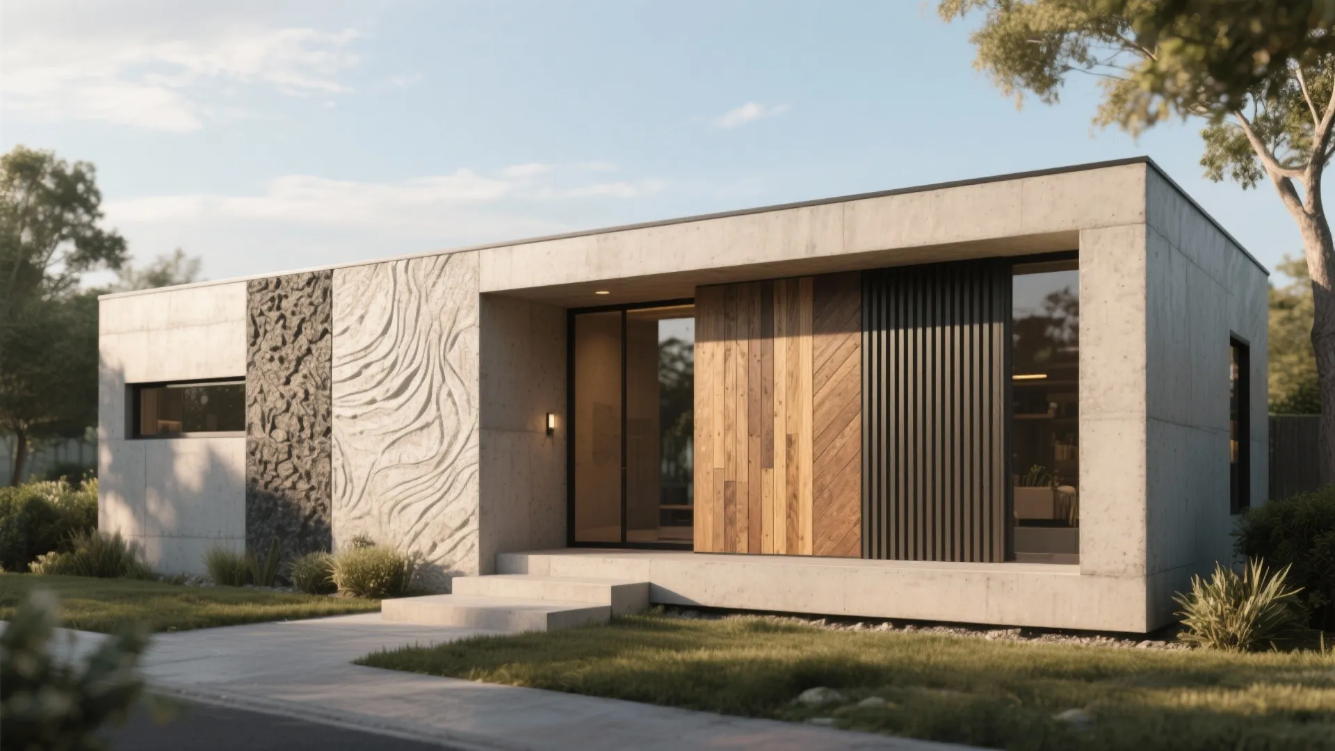 5 Cement-Based Ideas for Stunning Exterior Walls: Transform your outdoor walls with modern cement finishes and textures