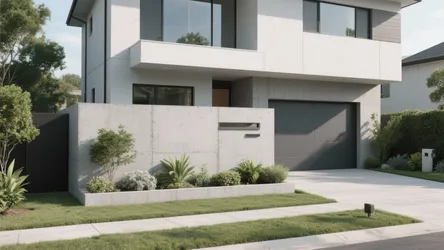 5 Simple Front Wall Cement Design Ideas