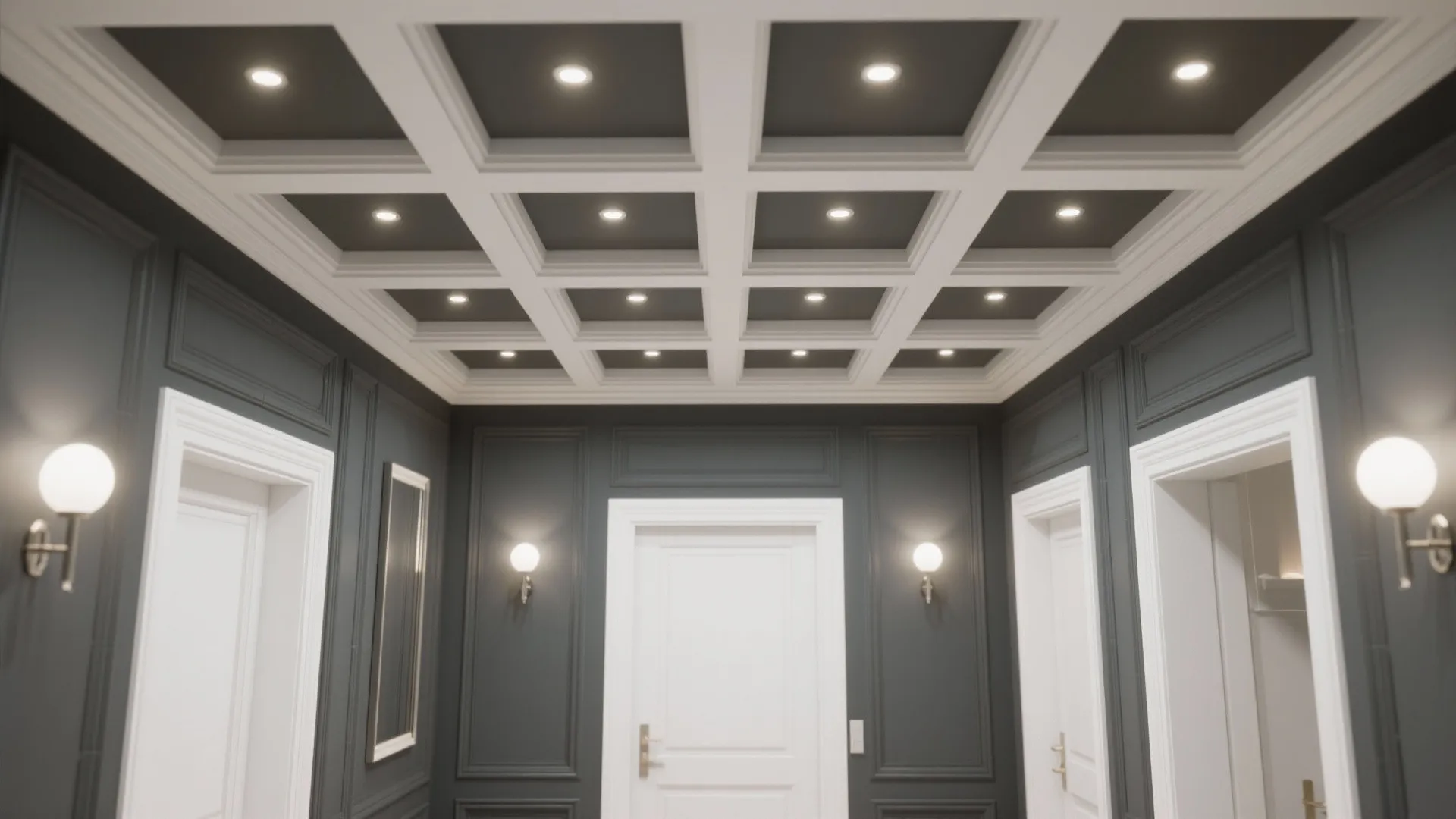 Coffered Ceilings with Modern Twist