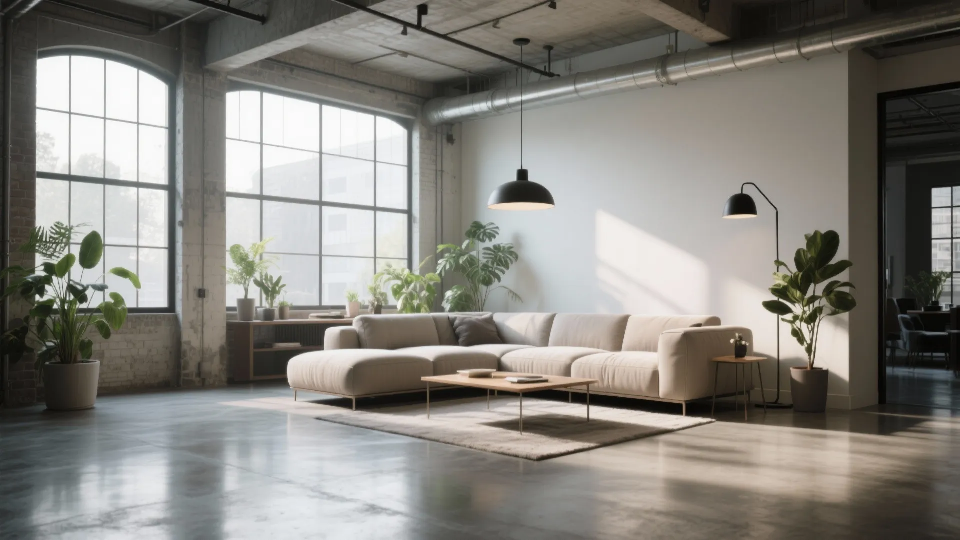 3. Modern Concrete Finish