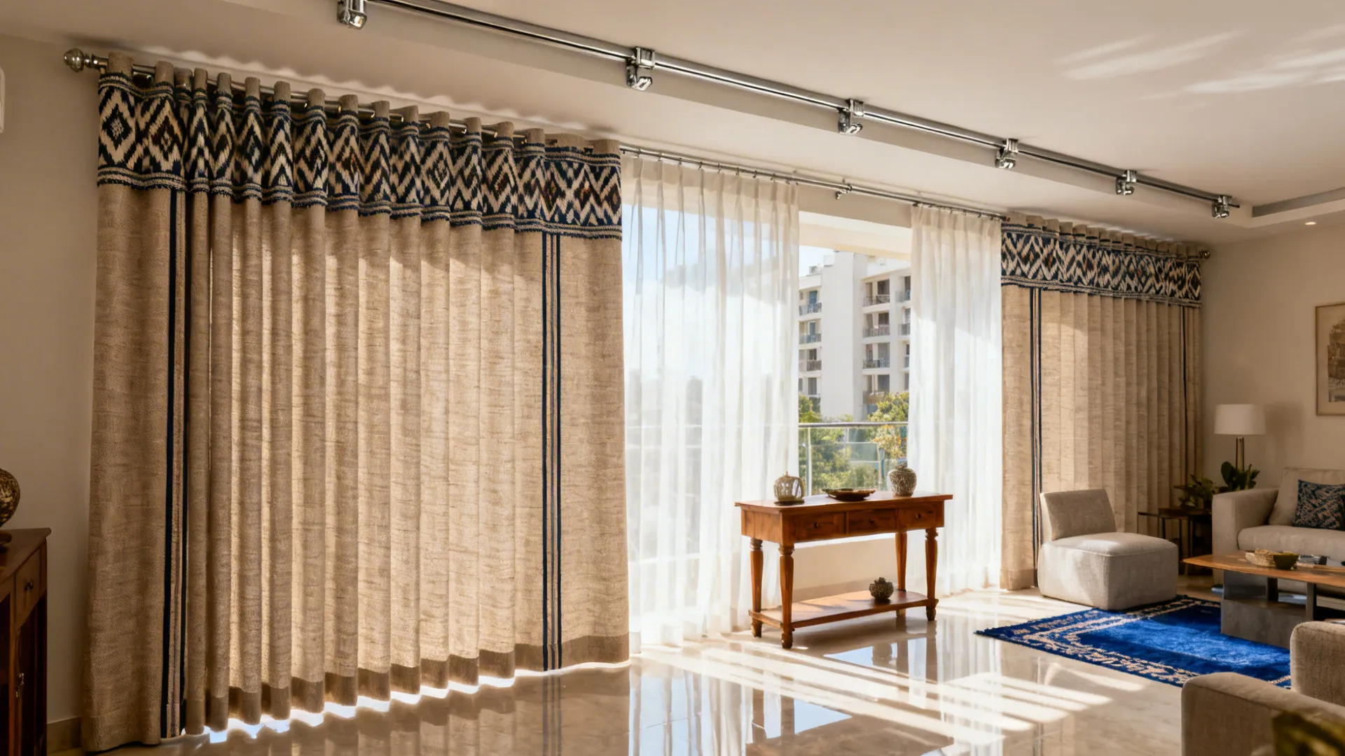 5 Modern Curtain Designs for Living Rooms in India