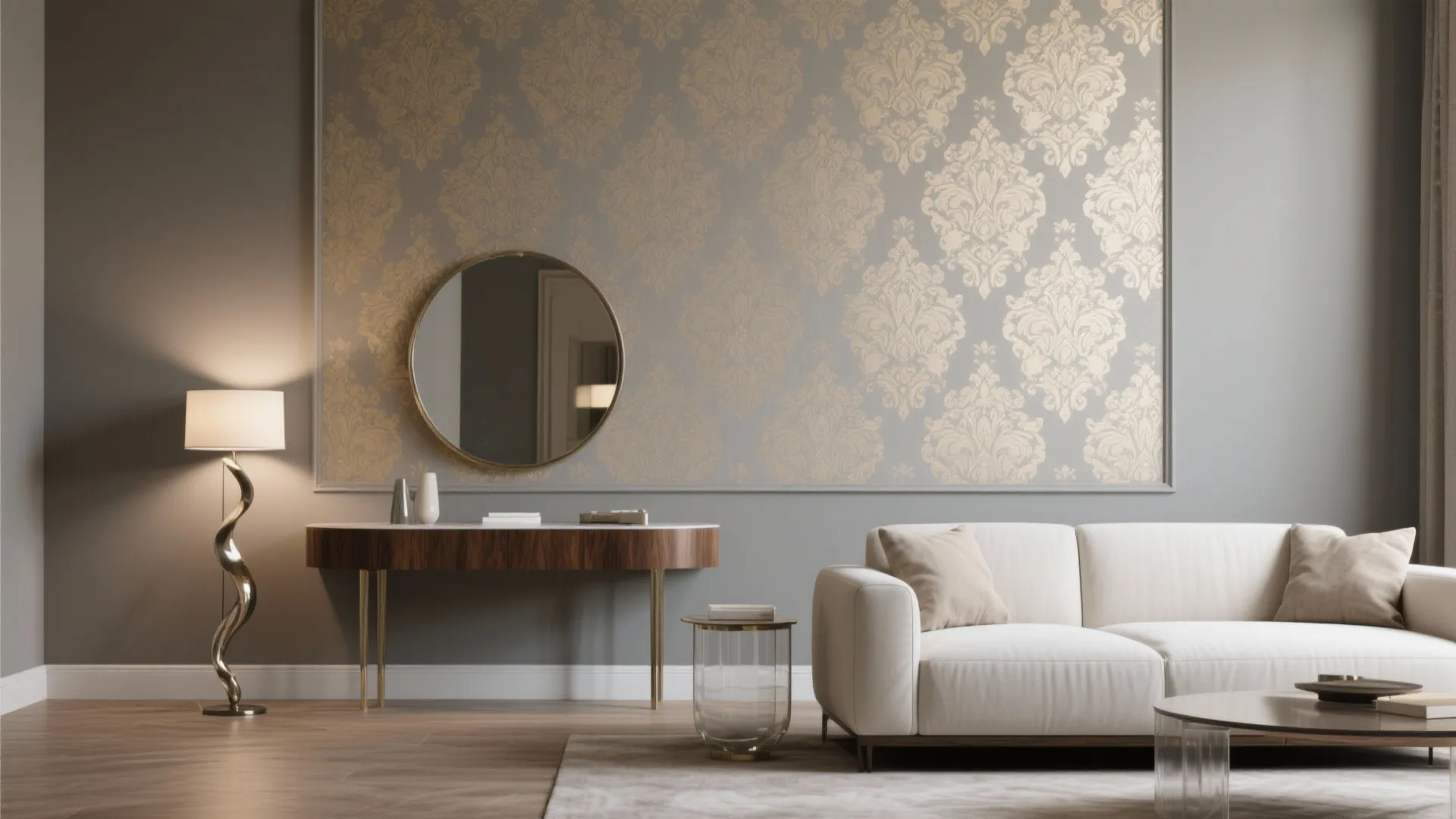 Modern Damask Texture, Classic Feel