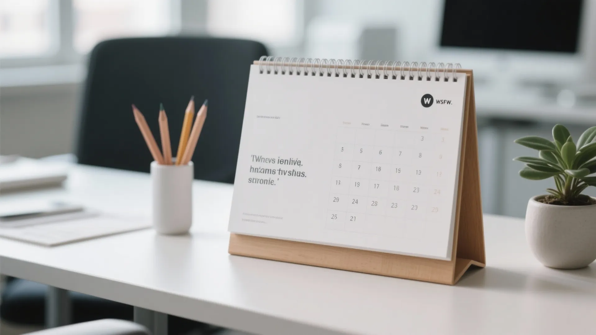 1. Personalized Desk Calendar