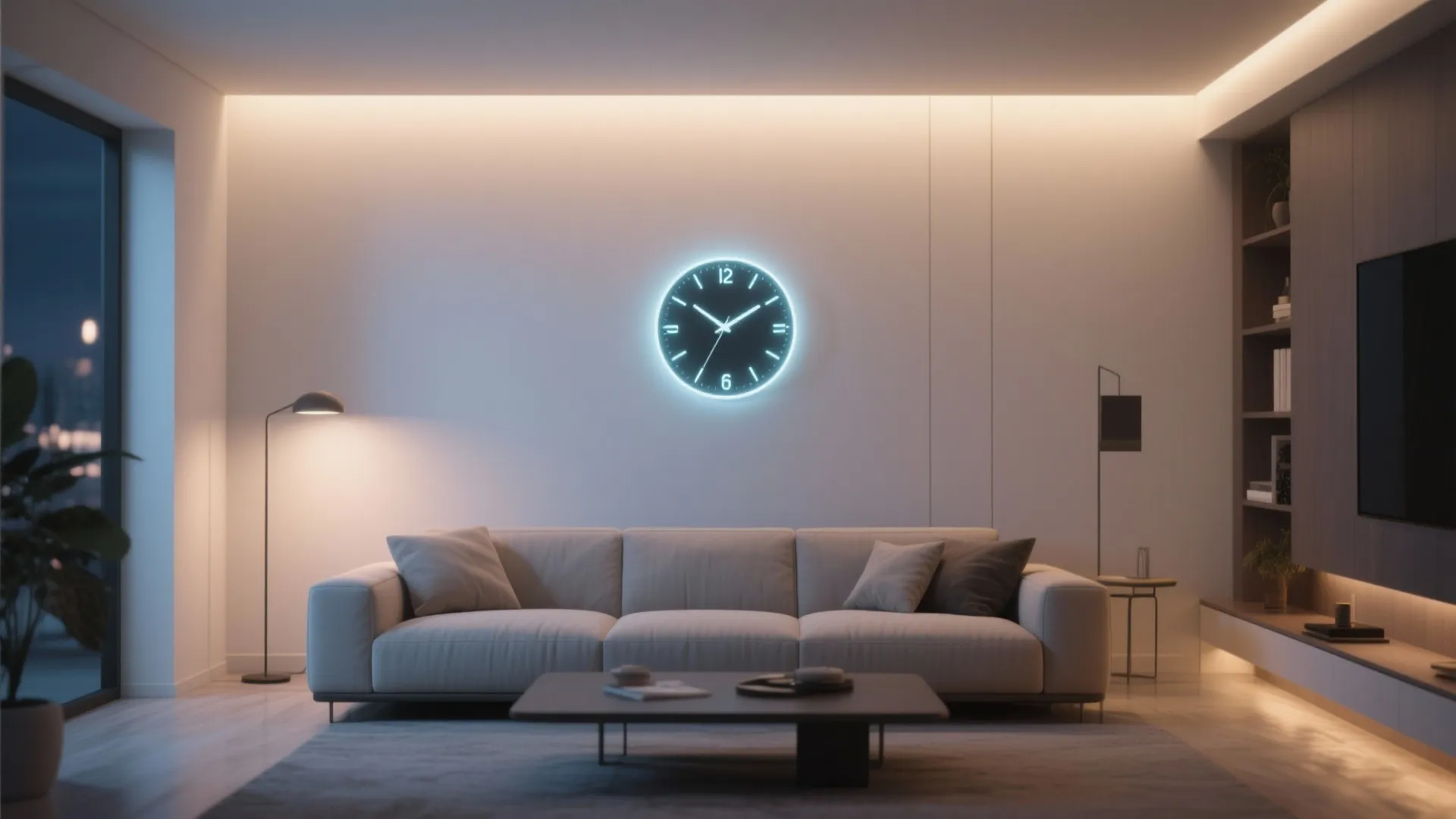 Modern Digital Wall Clock