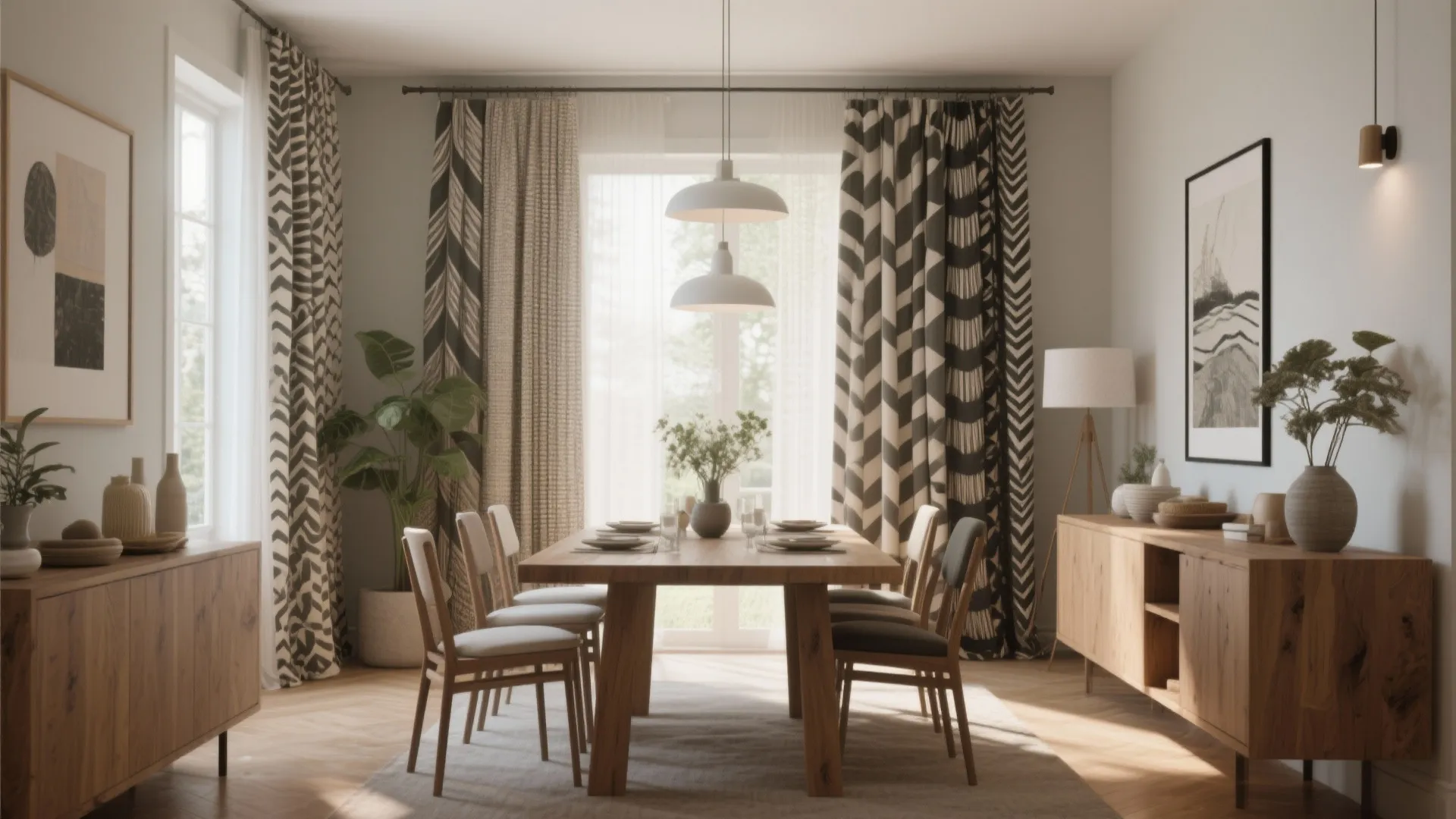 10 Modern Curtain Ideas for Dining Room: Creative and stylish dining room curtain designs that blend beauty and function